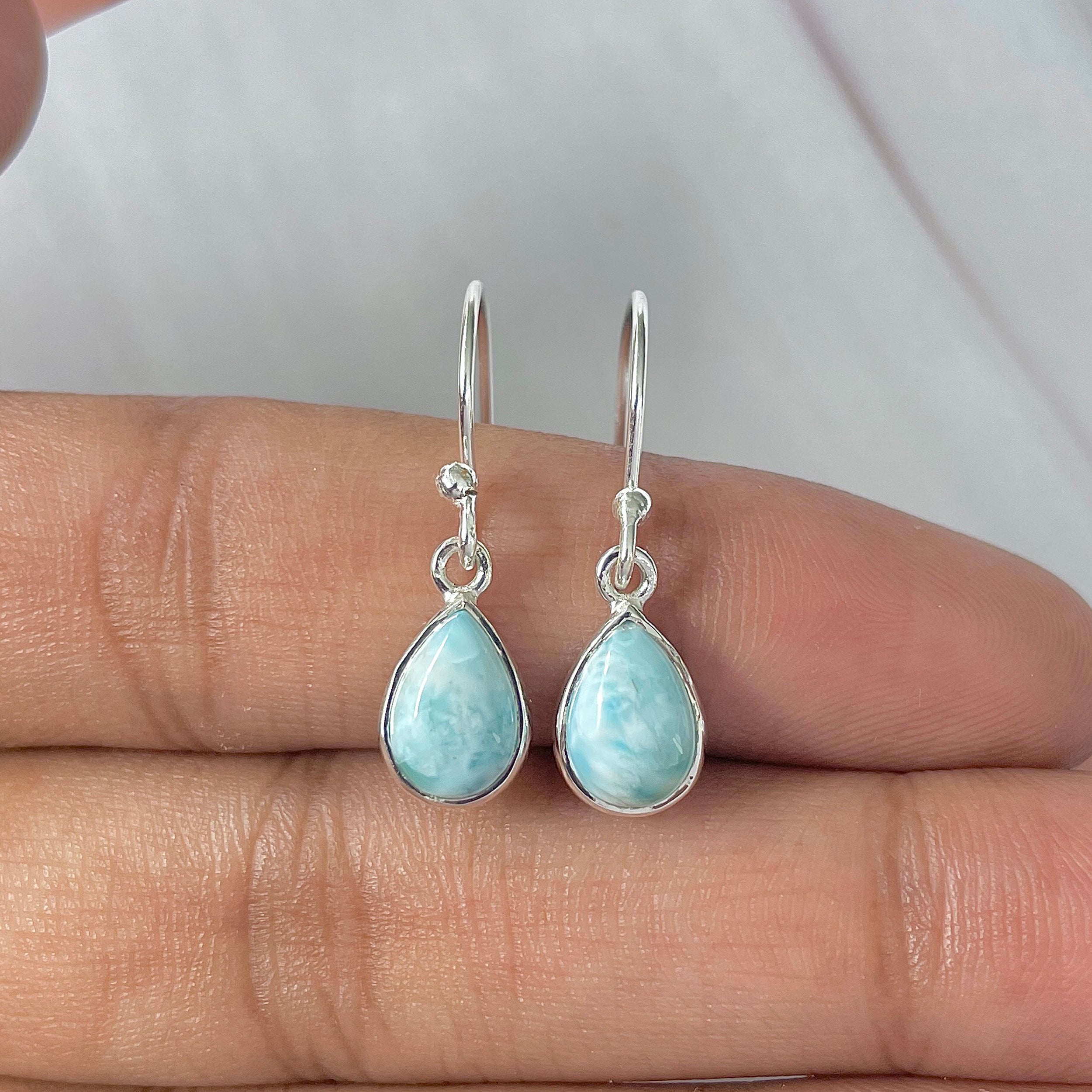 Larimar Earring-(LAR-E-751.)