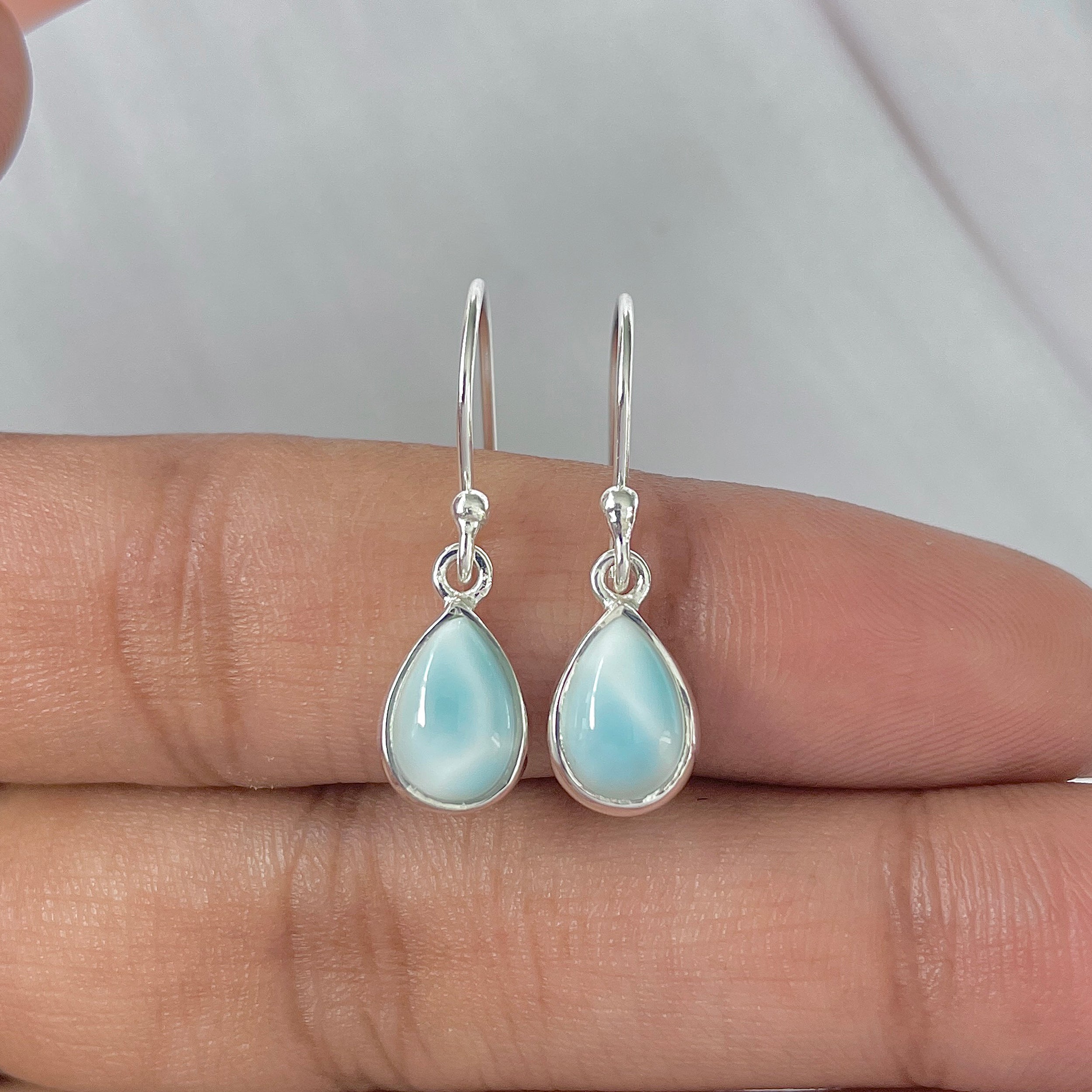 Larimar Earring-(LAR-E-752.)