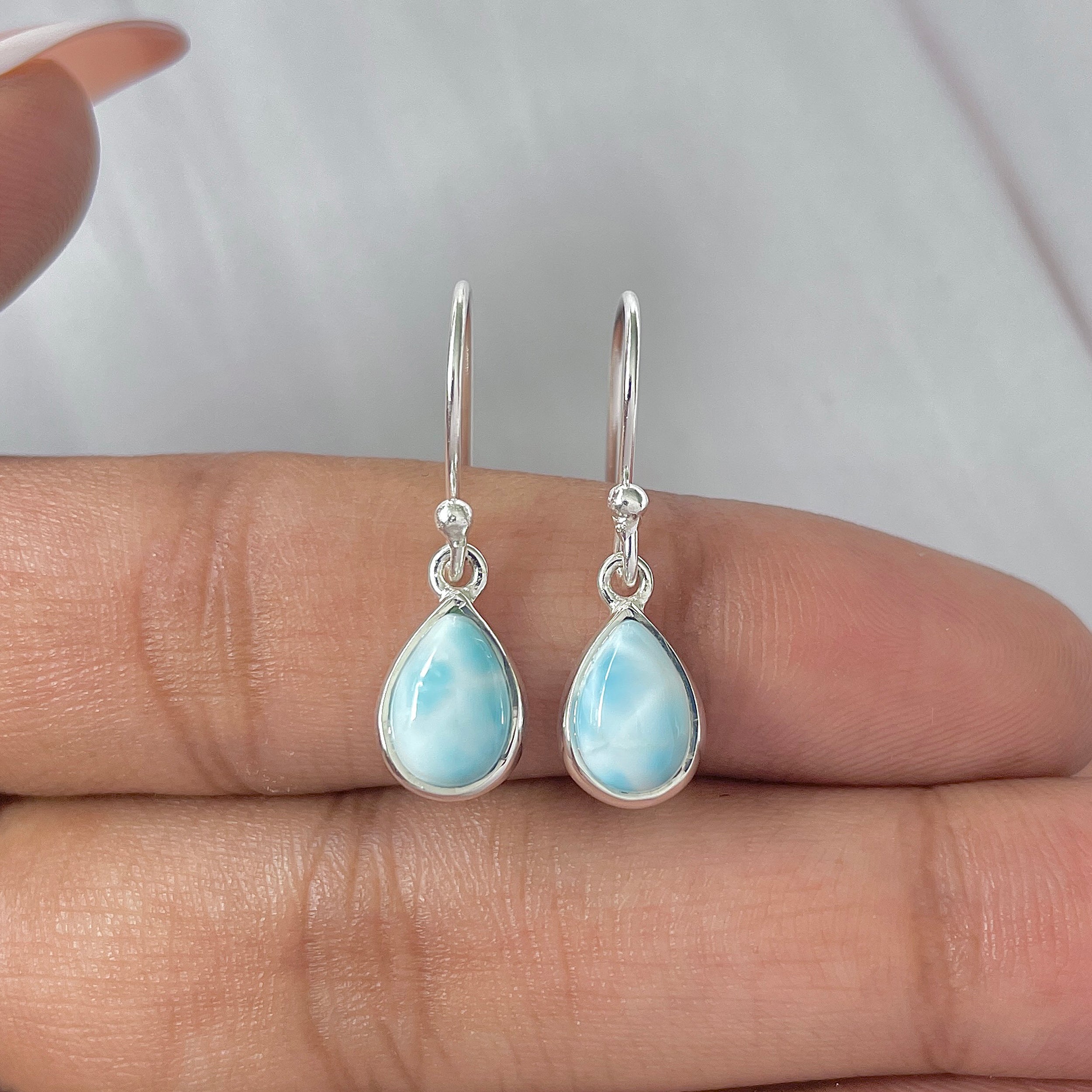 Larimar Earring-(LAR-E-753.)