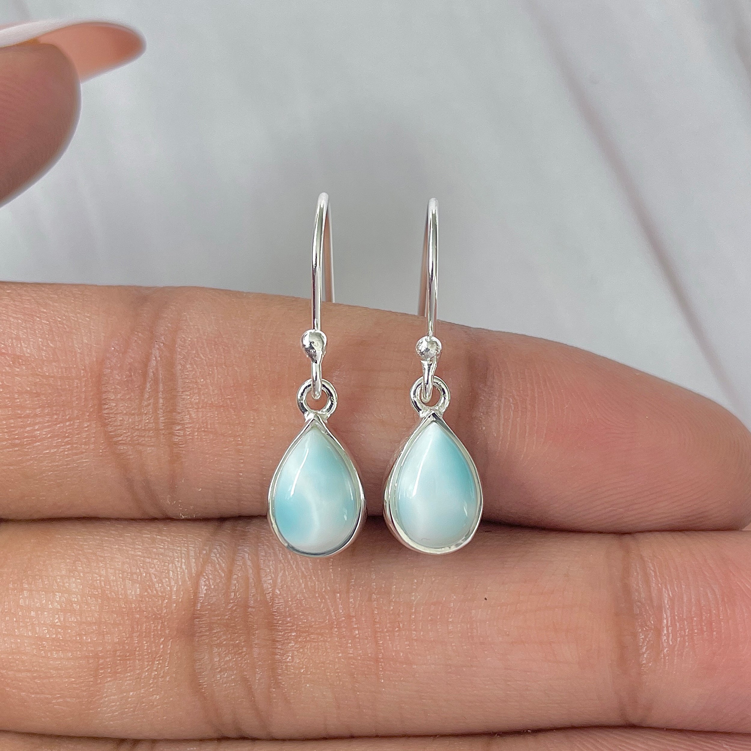 Larimar Earring-(LAR-E-754.)
