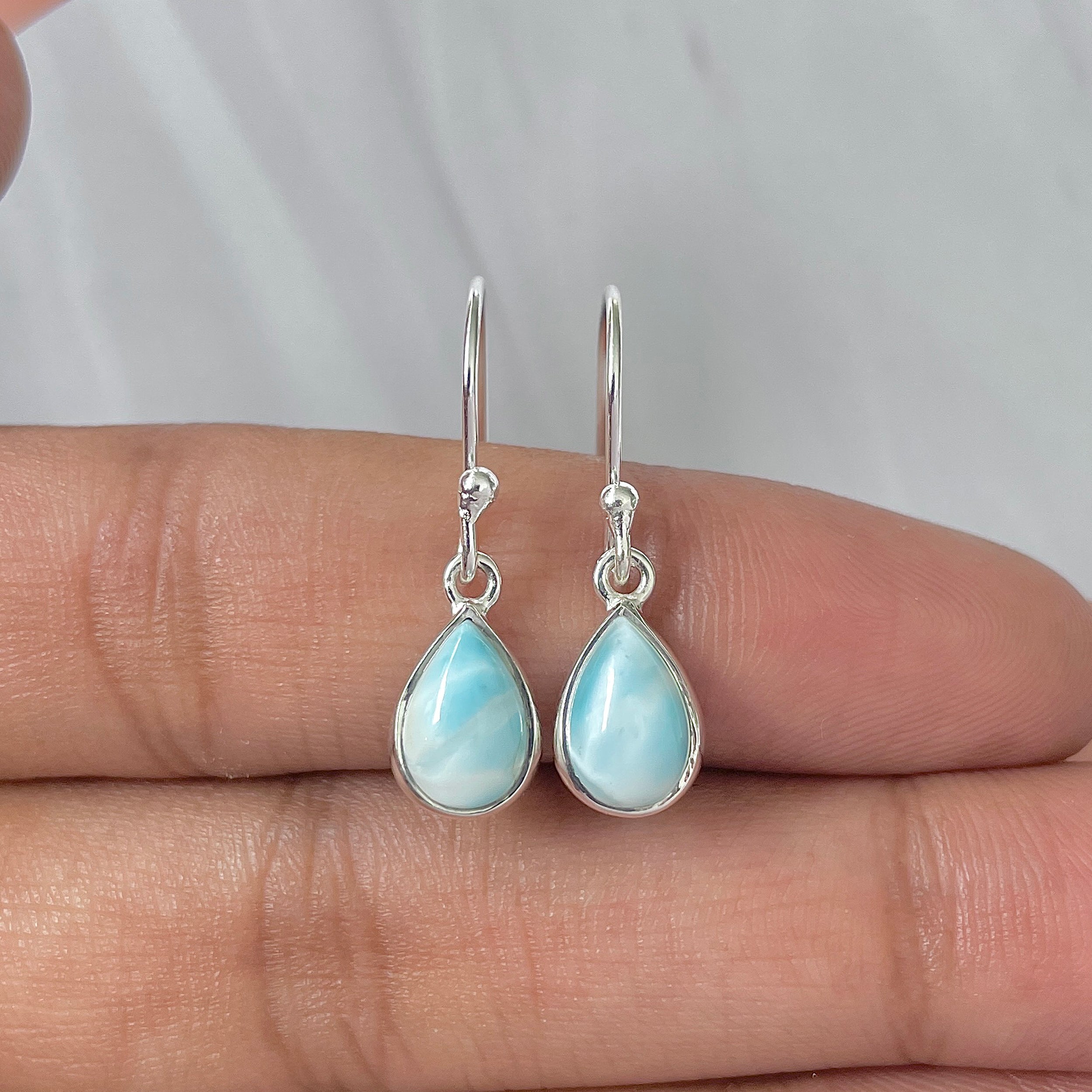 Larimar Earring-(LAR-E-759.)