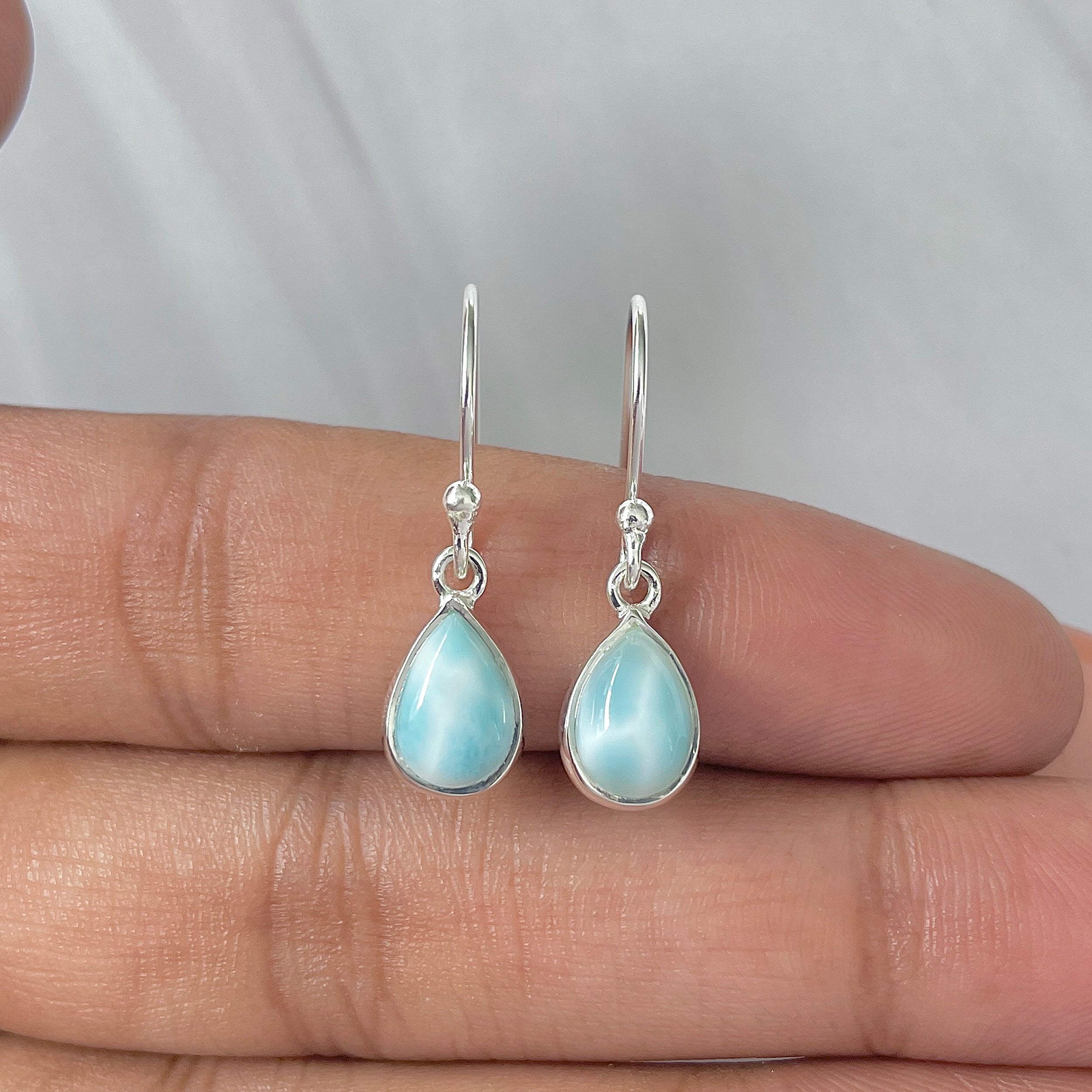 Larimar Earring-(LAR-E-760.)
