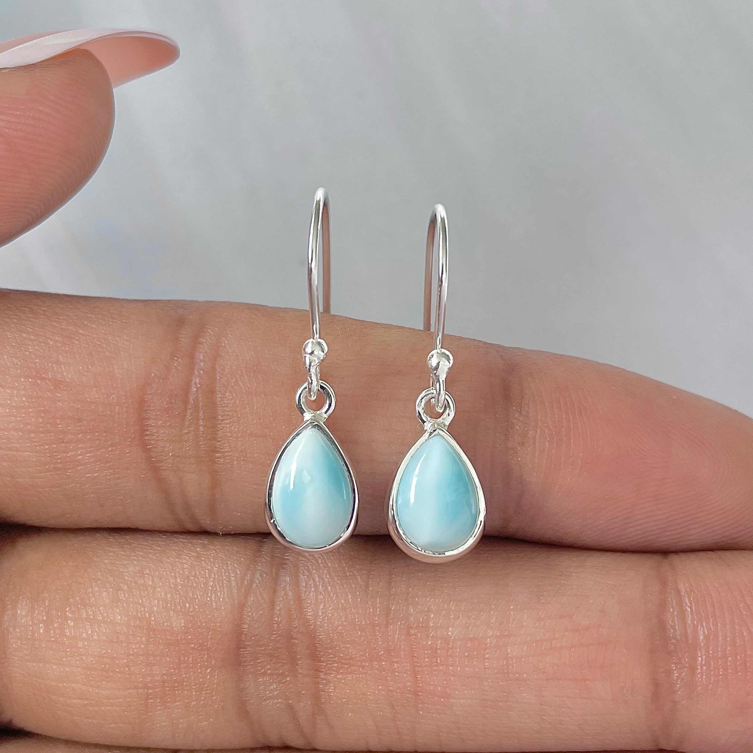 Larimar Earring-(LAR-E-762.)
