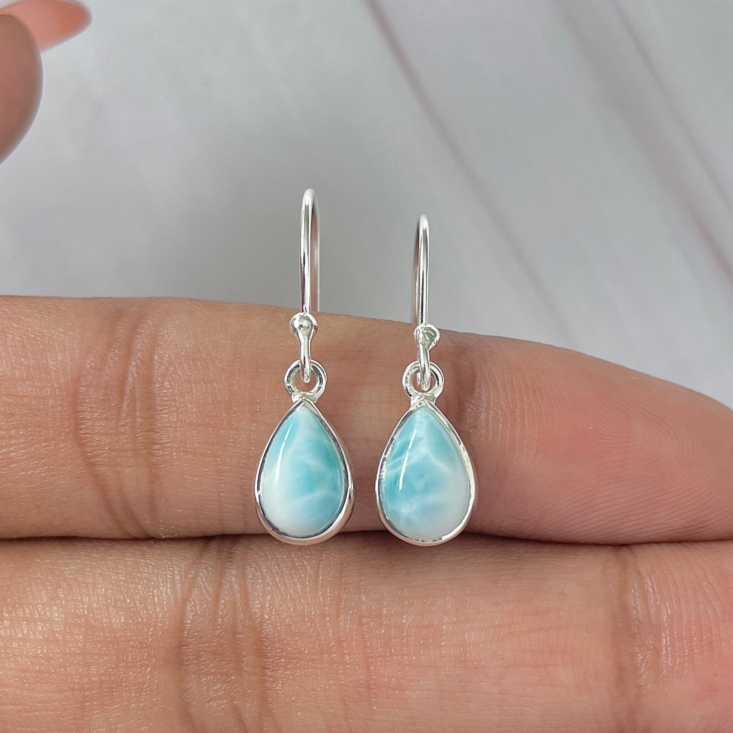 Larimar Earring-(LAR-E-763.)