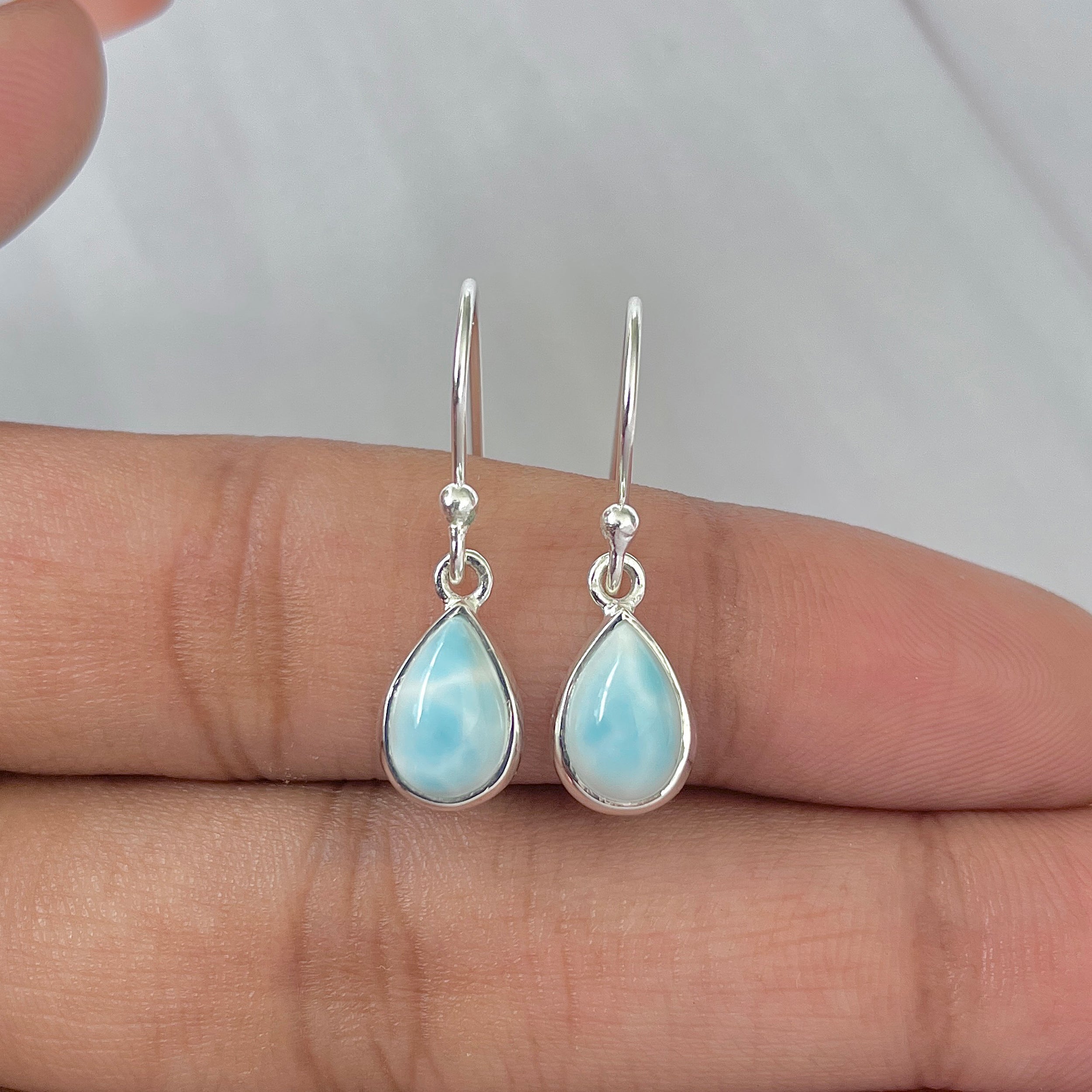 Larimar Earring-(LAR-E-764.)