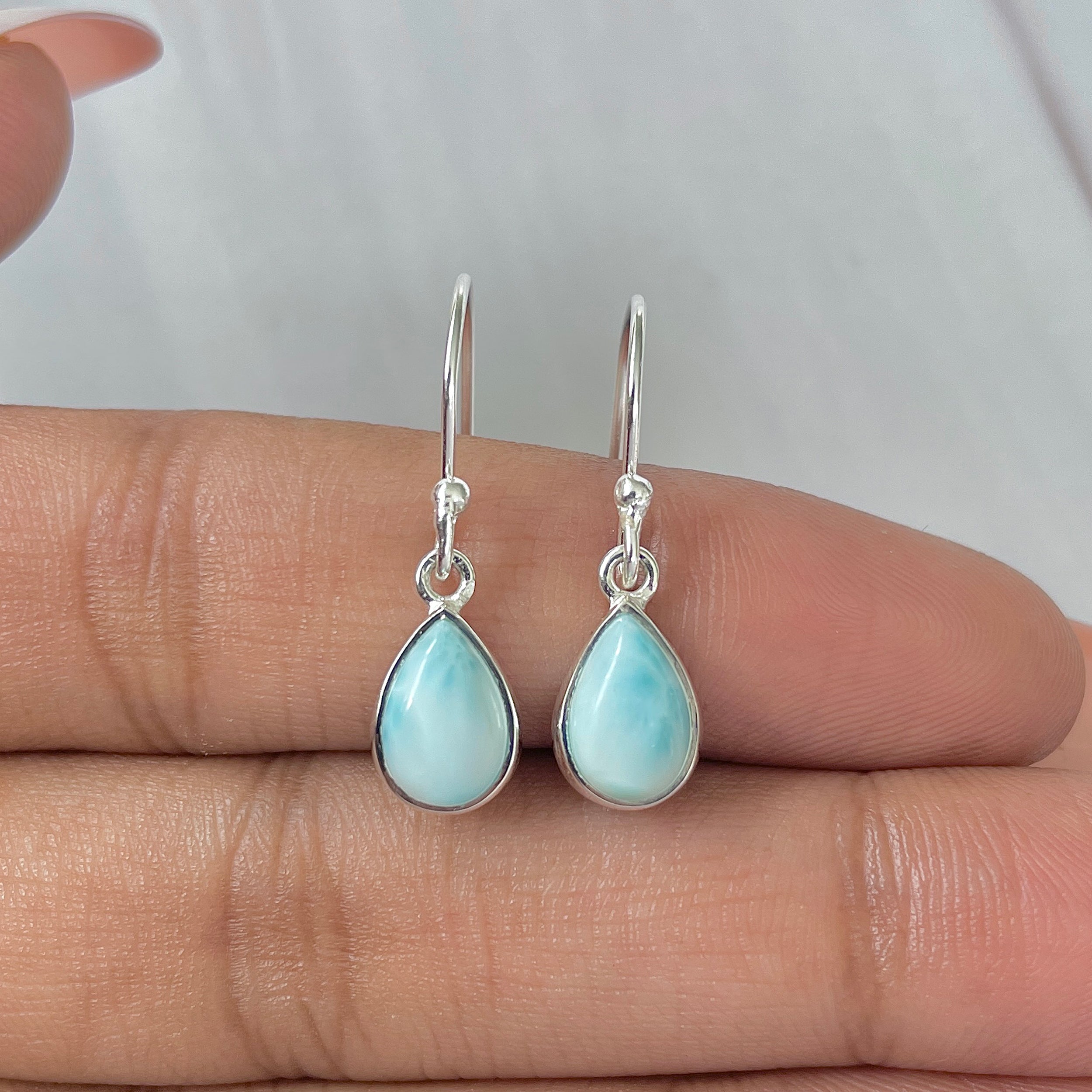 Larimar Earring-(LAR-E-771.)