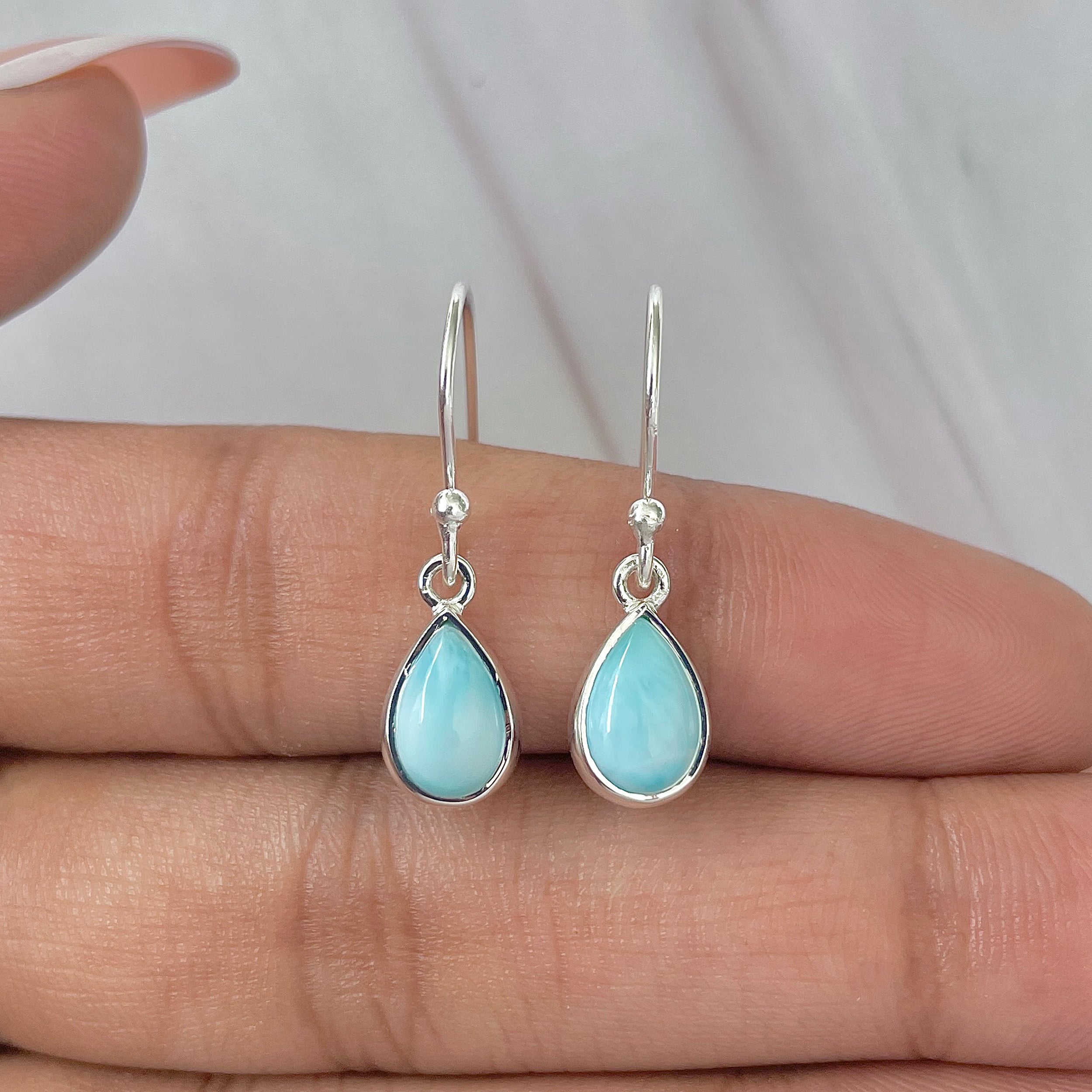 Larimar Earring-(LAR-E-777.)