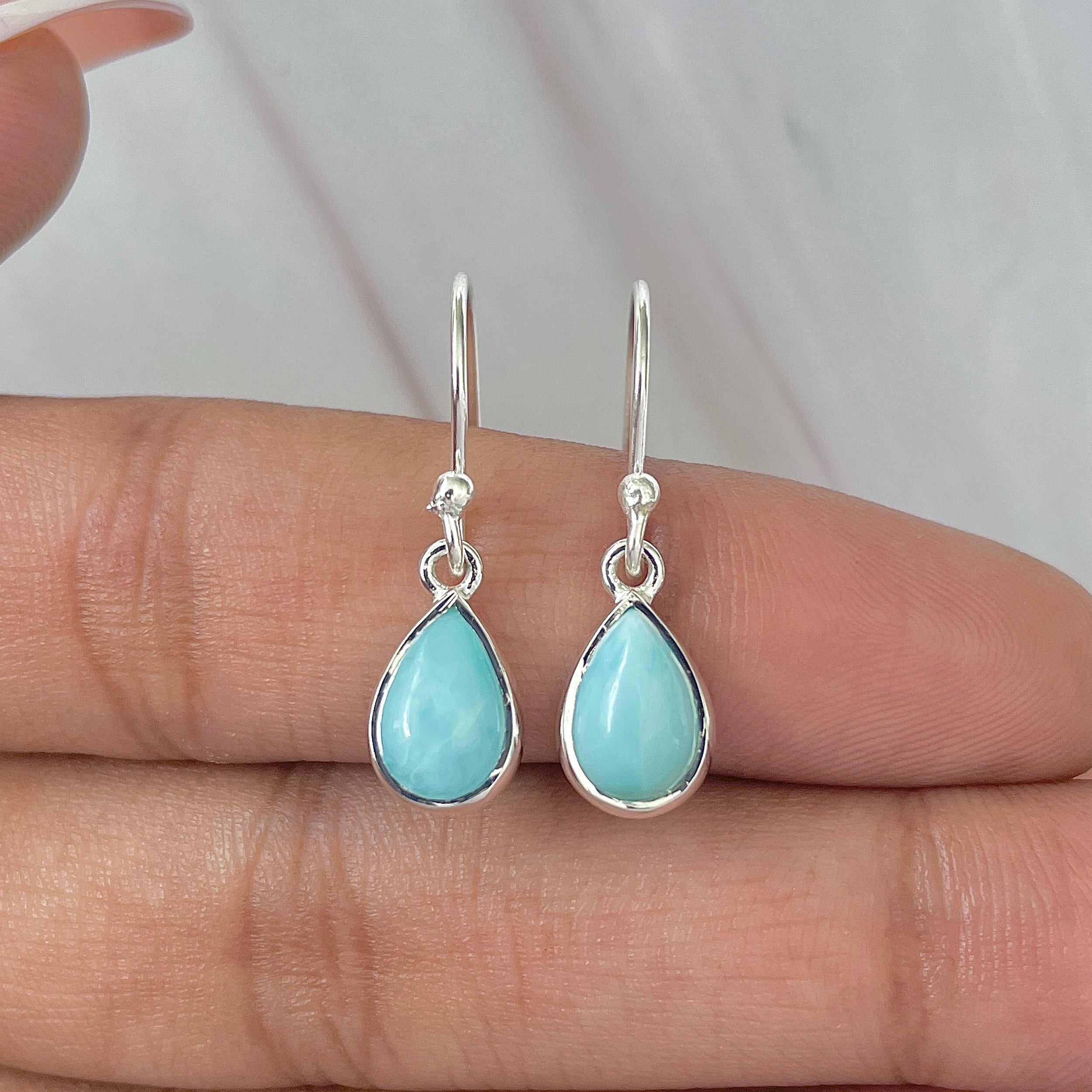 Larimar Earring-(LAR-E-778.)