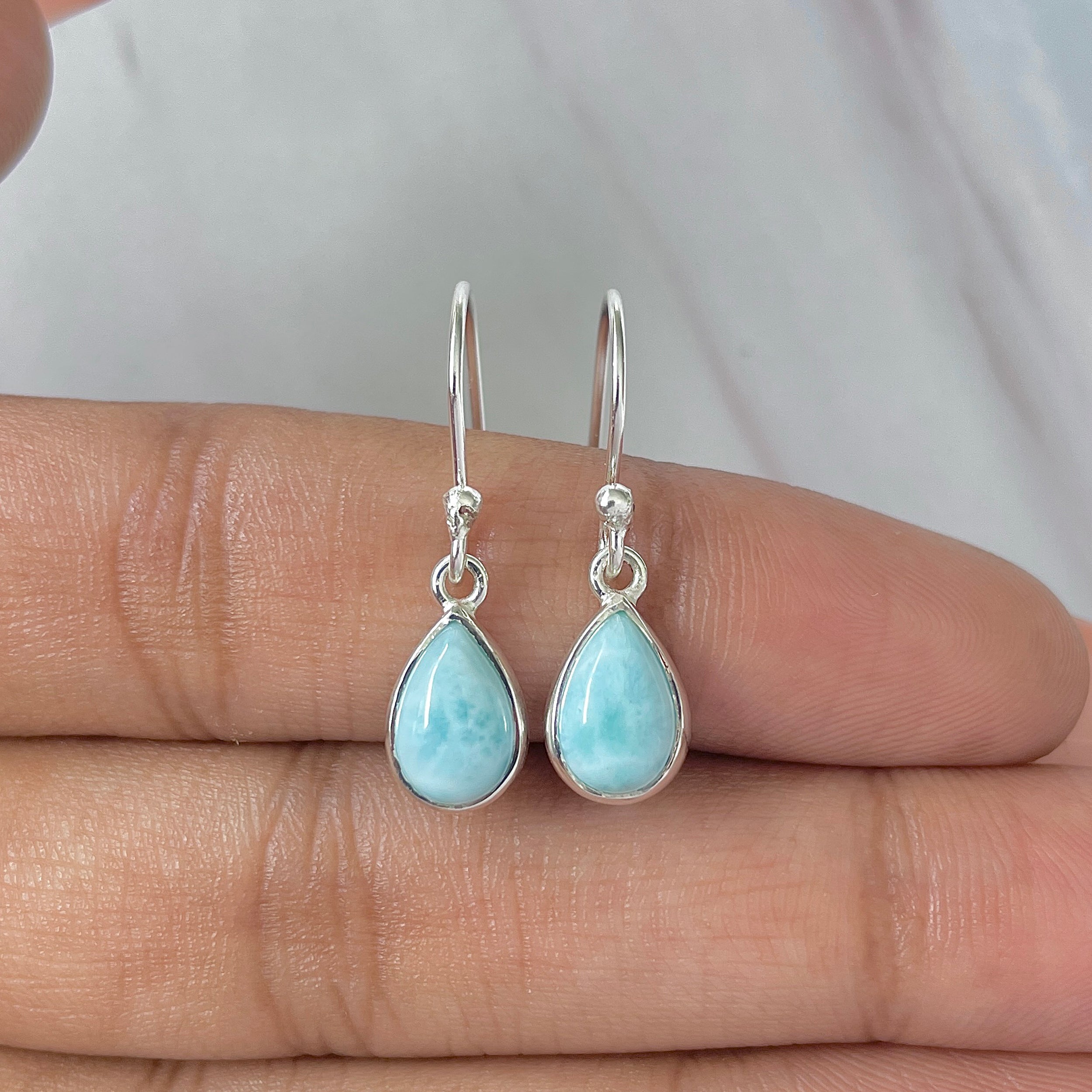 Larimar Earring-(LAR-E-784.)