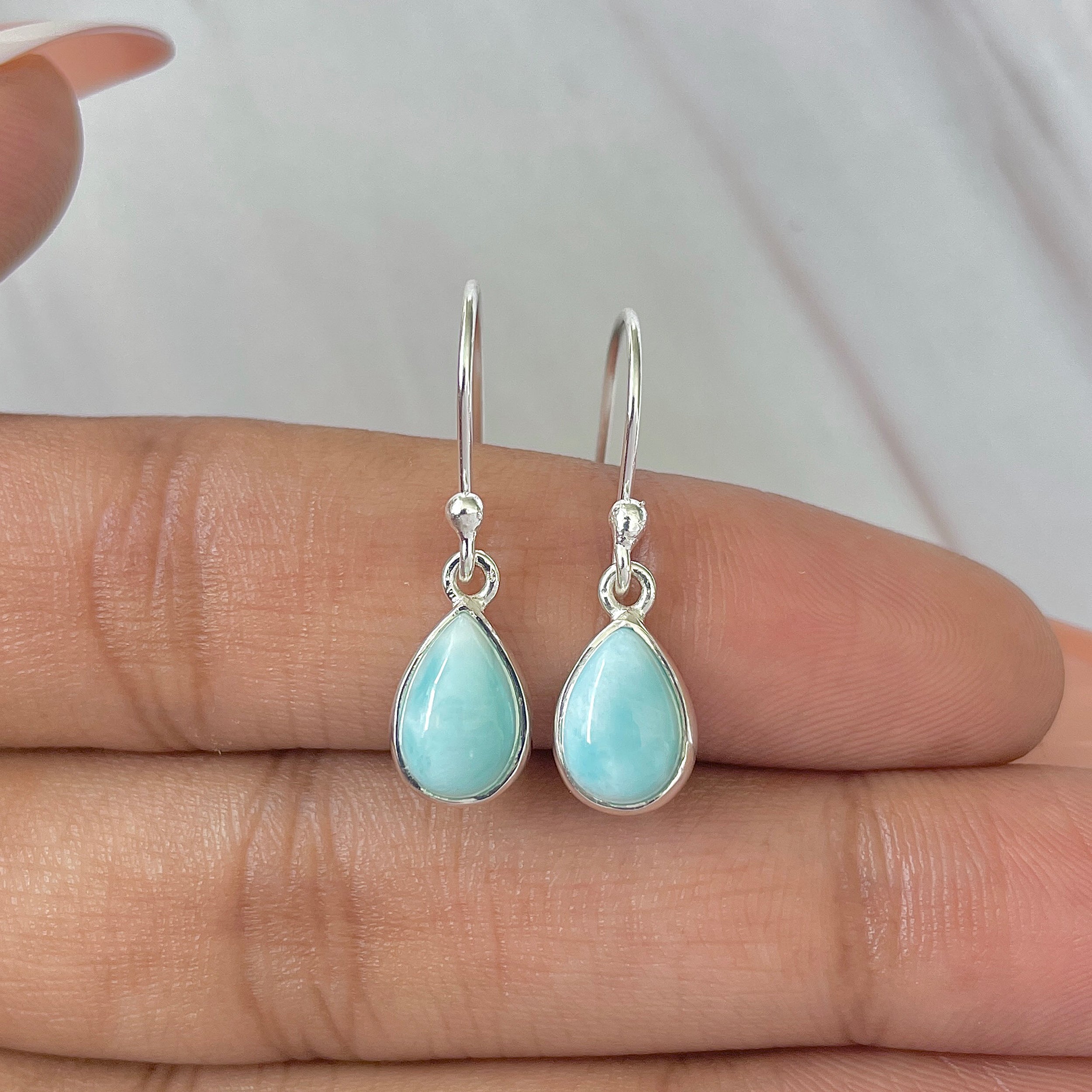 Larimar Earring-(LAR-E-785.)