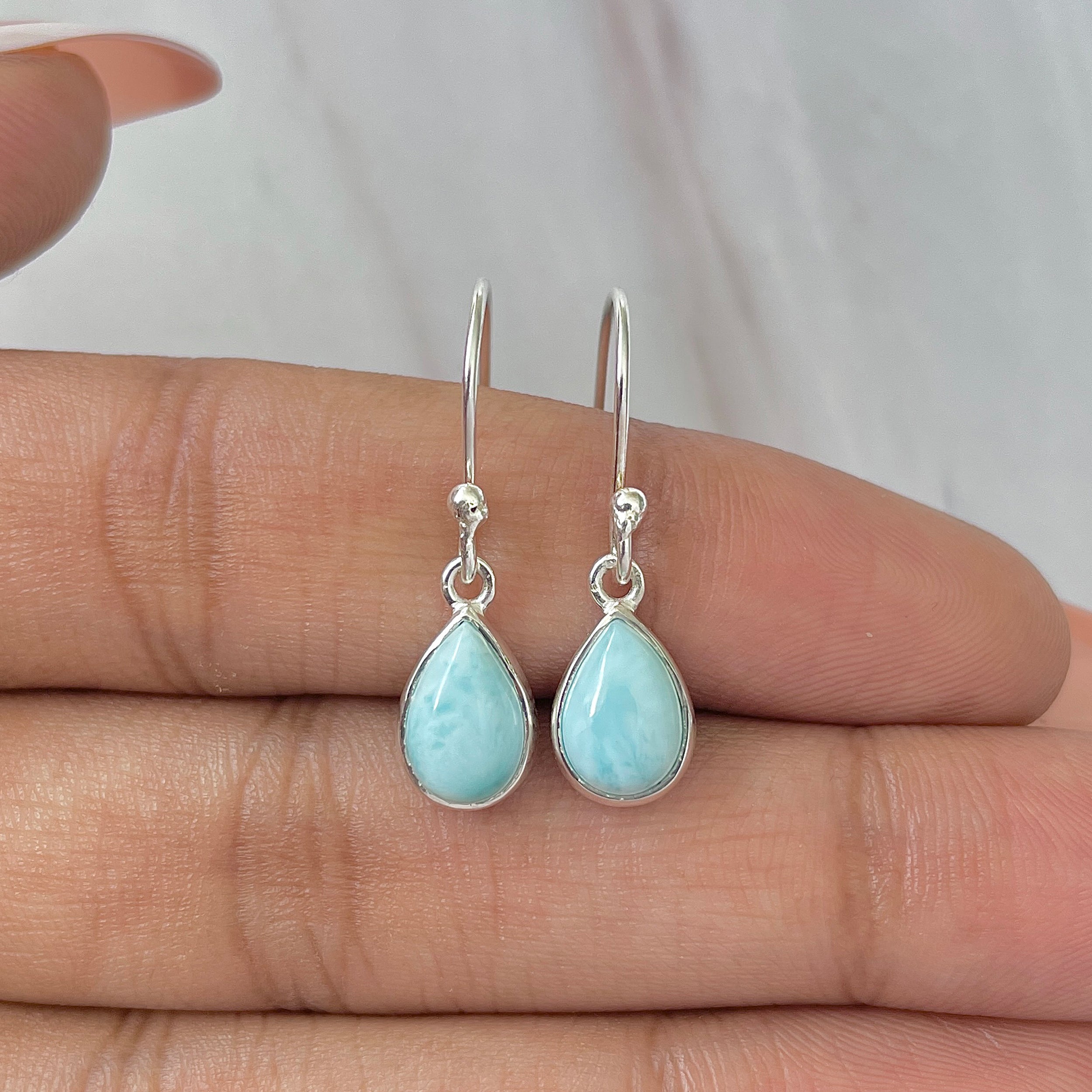 Larimar Earring-(LAR-E-788.)
