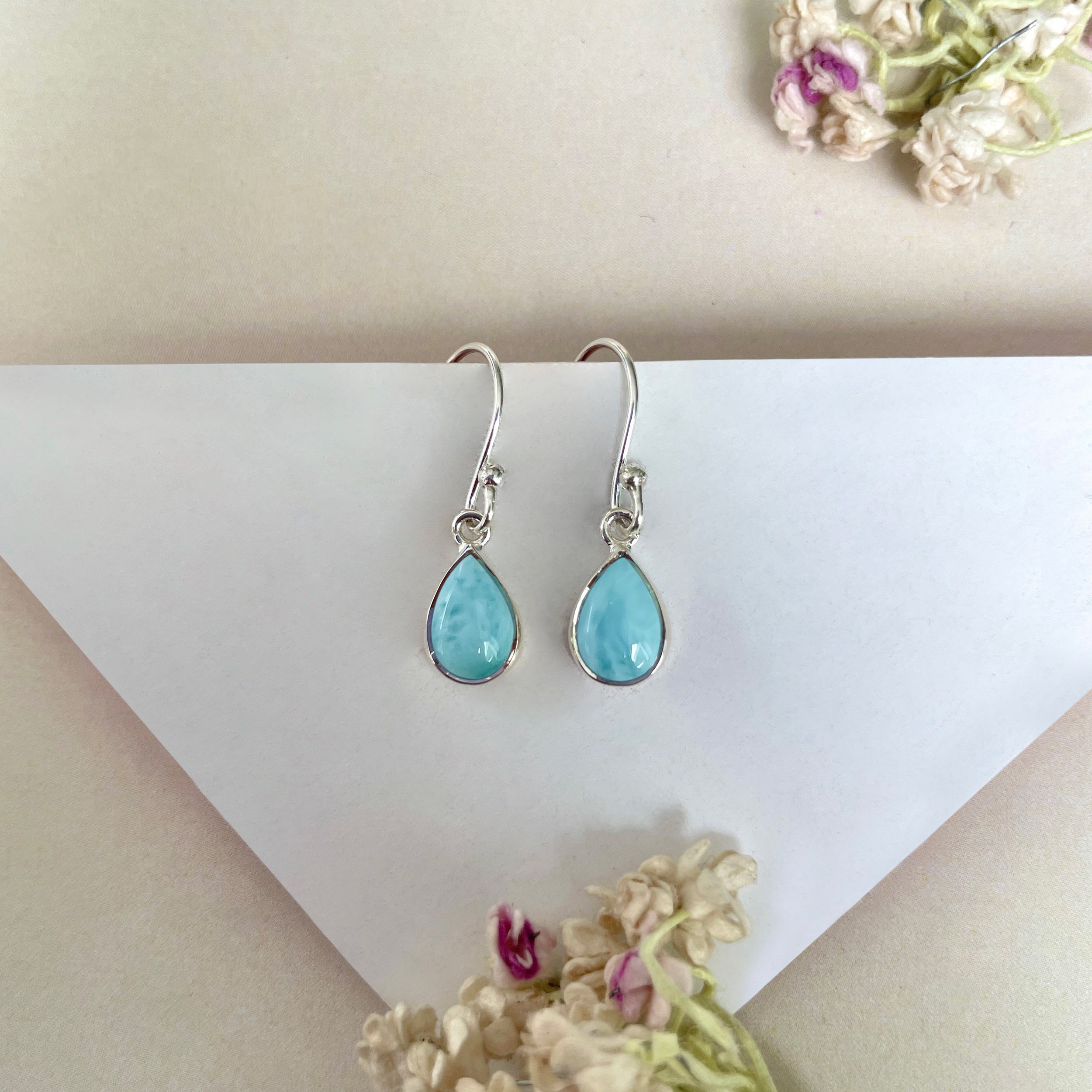 Larimar Earring-(LAR-E-788.)