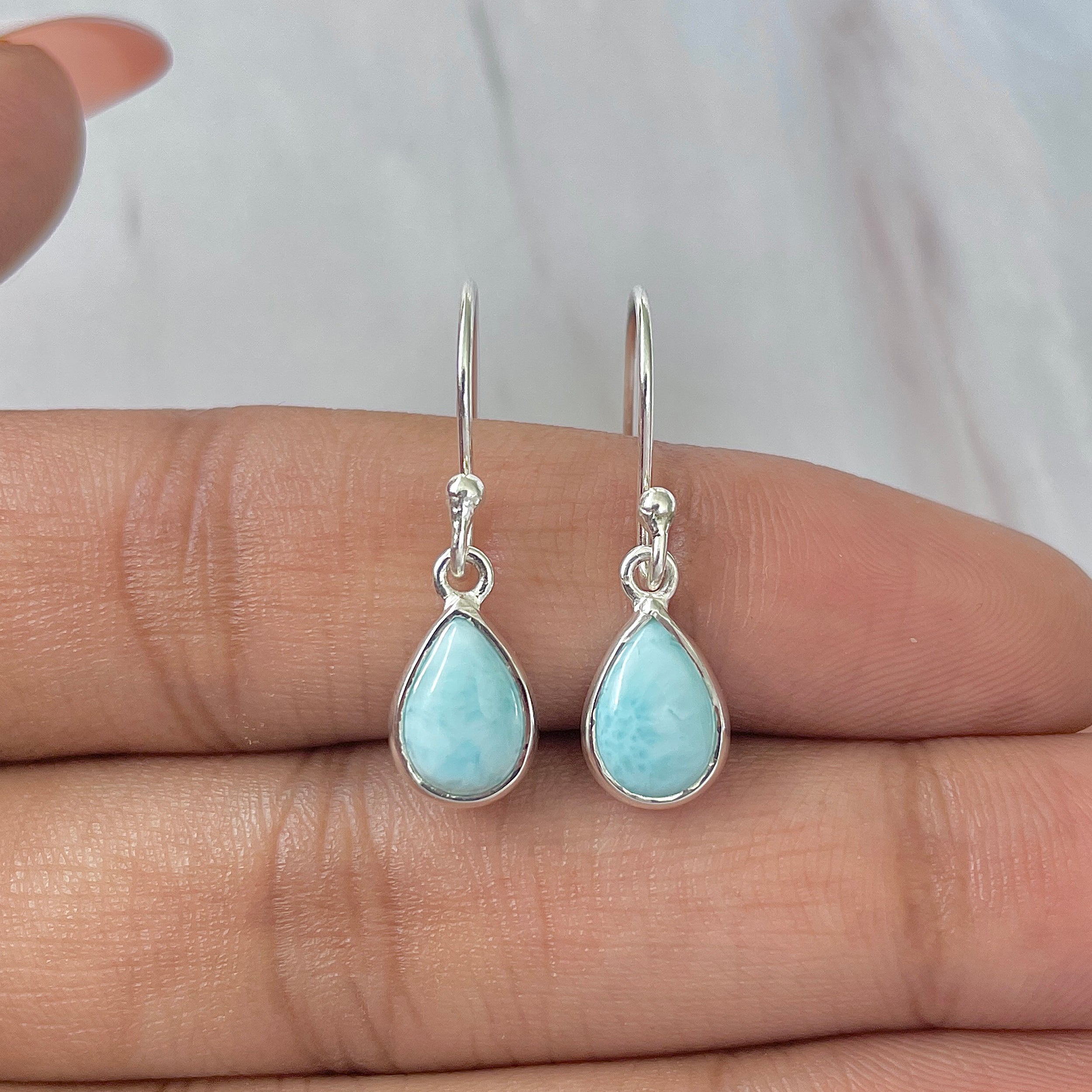 Larimar Earring-(LAR-E-790.)