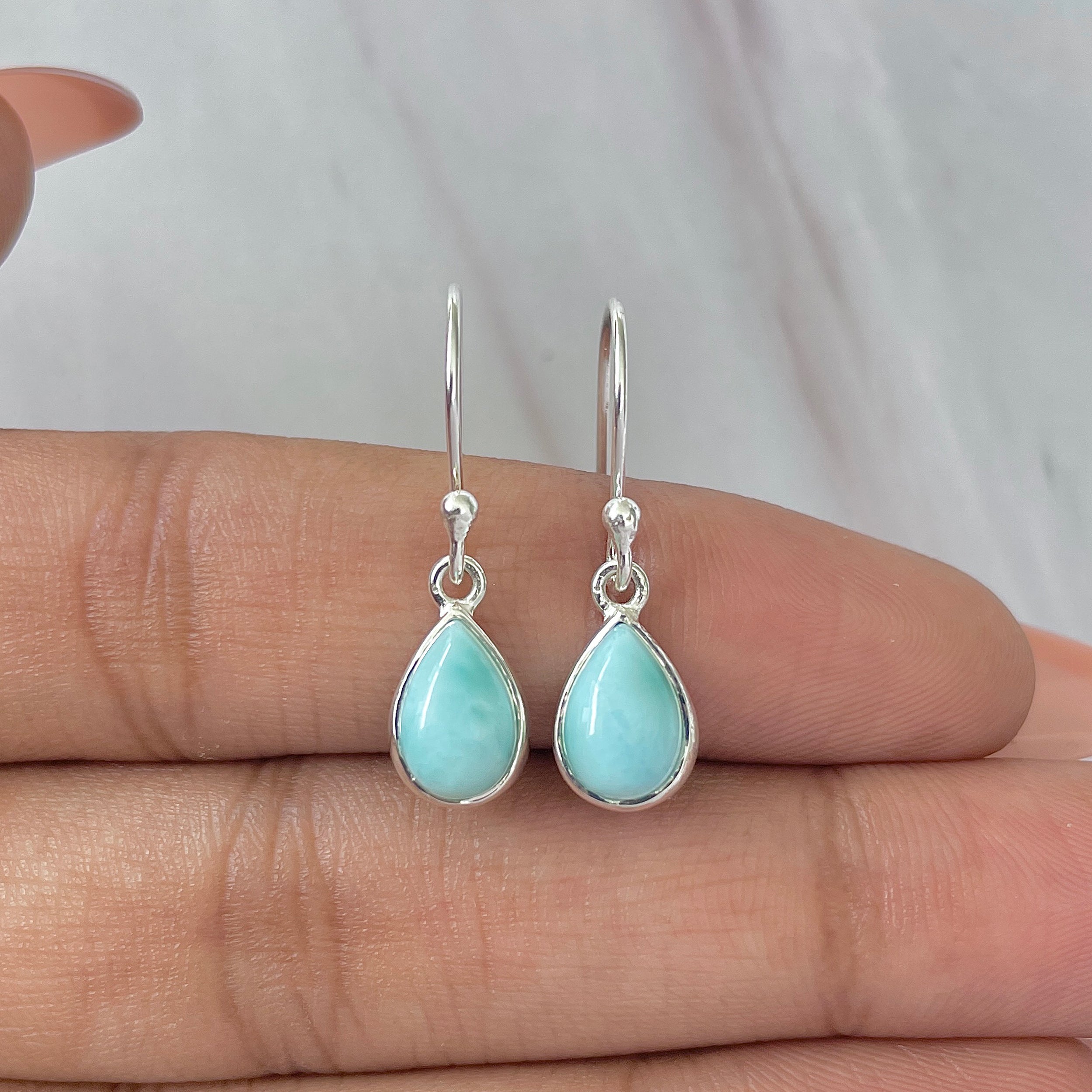 Larimar Earring-(LAR-E-791.)