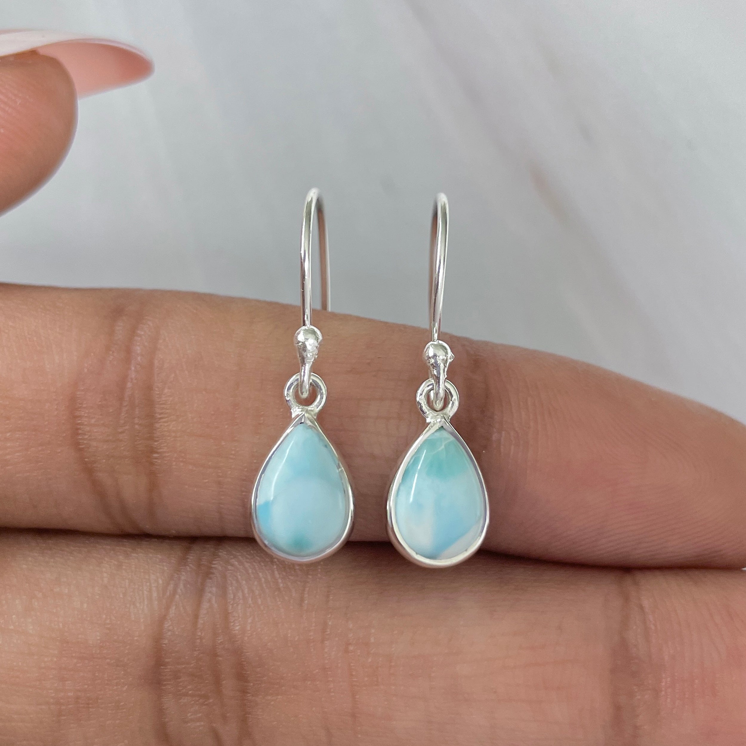 Larimar Earring-(LAR-E-793.)