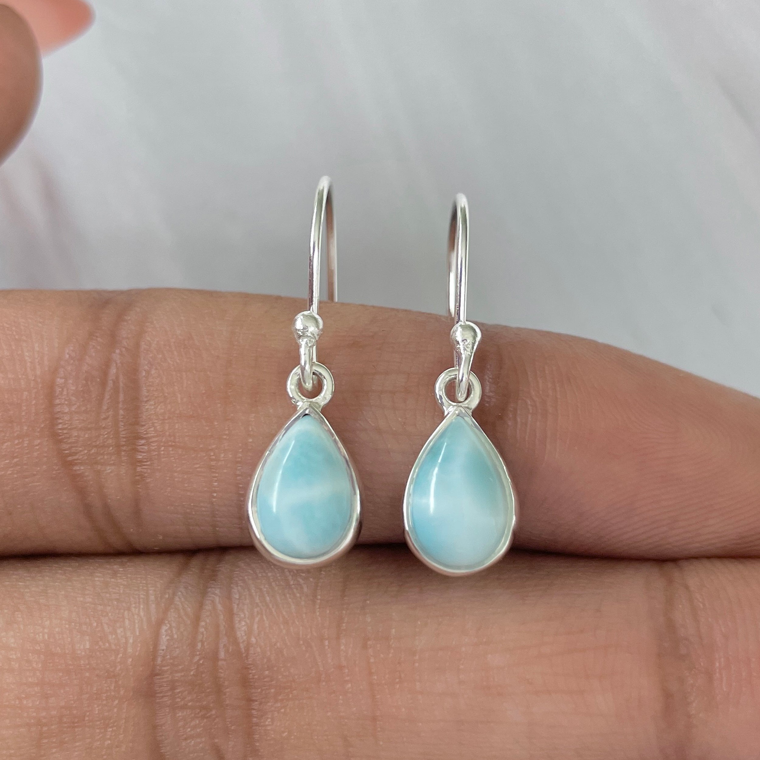 Larimar Earring-(LAR-E-795.)