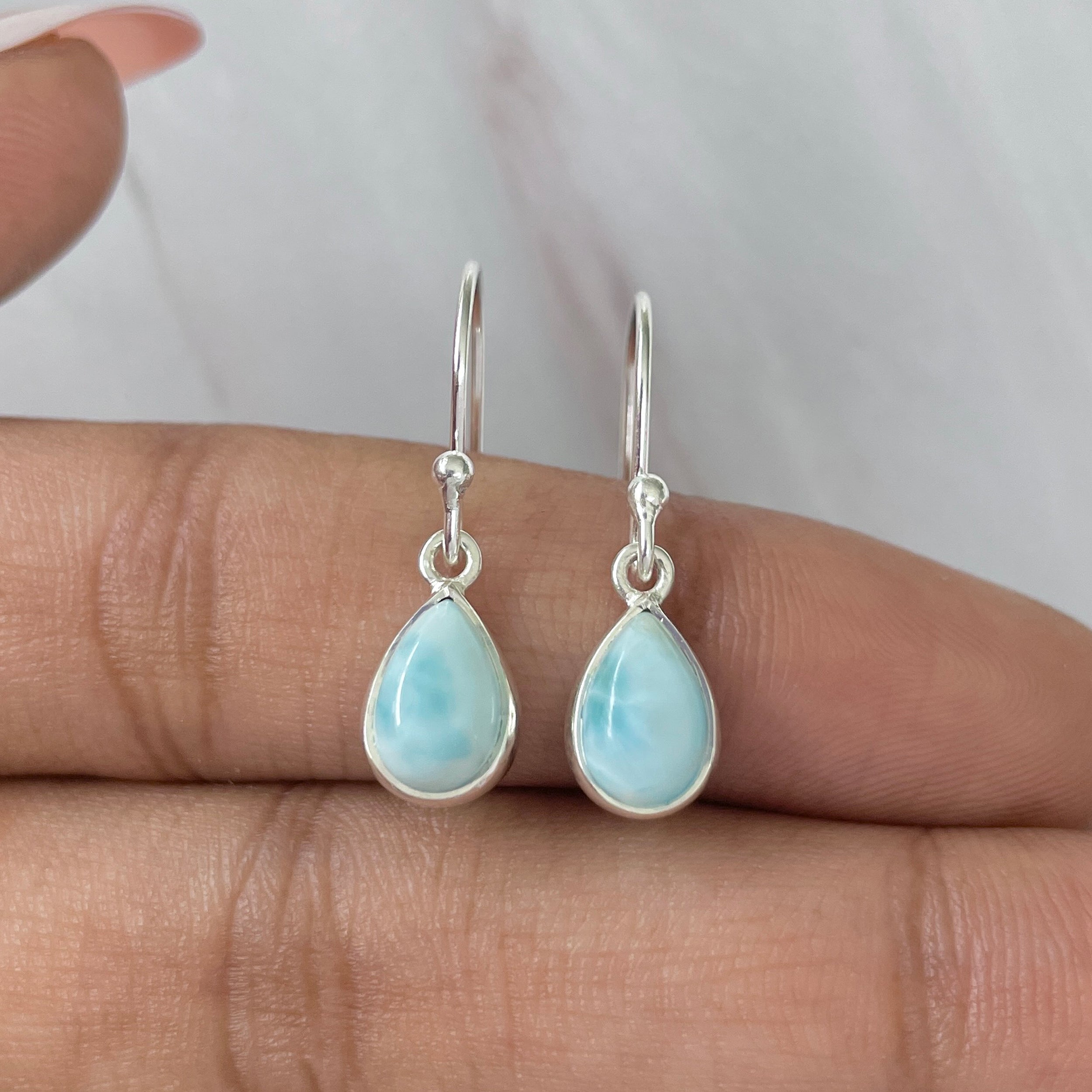 Larimar Earring-(LAR-E-796.)