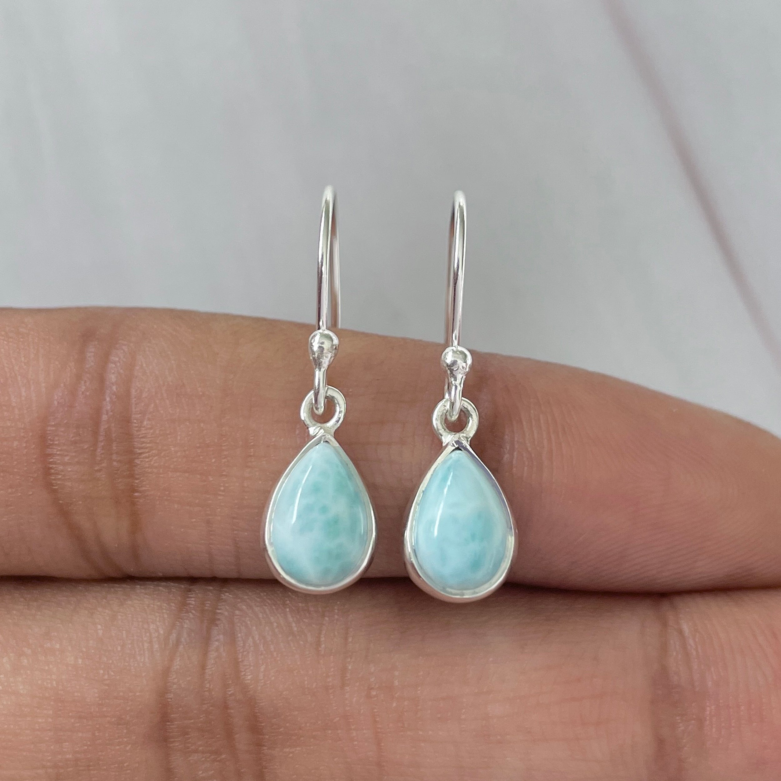 Larimar Earring-(LAR-E-798.)