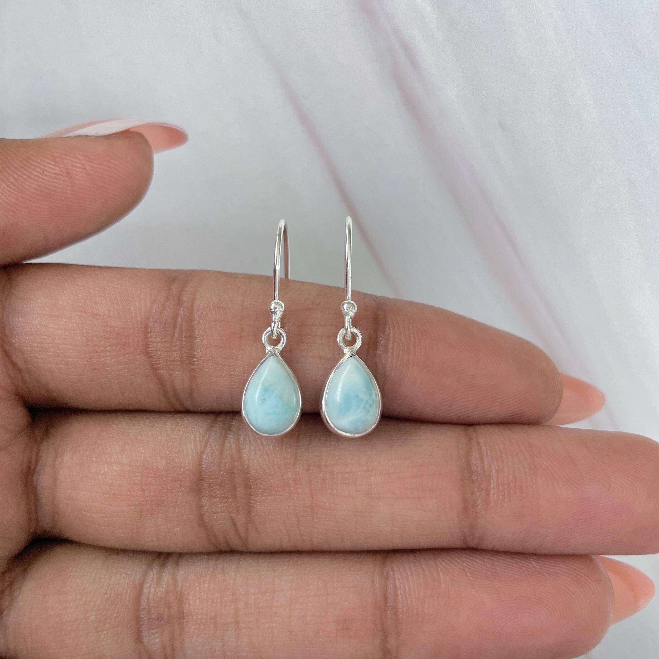 Larimar Earring-(LAR-E-799.)