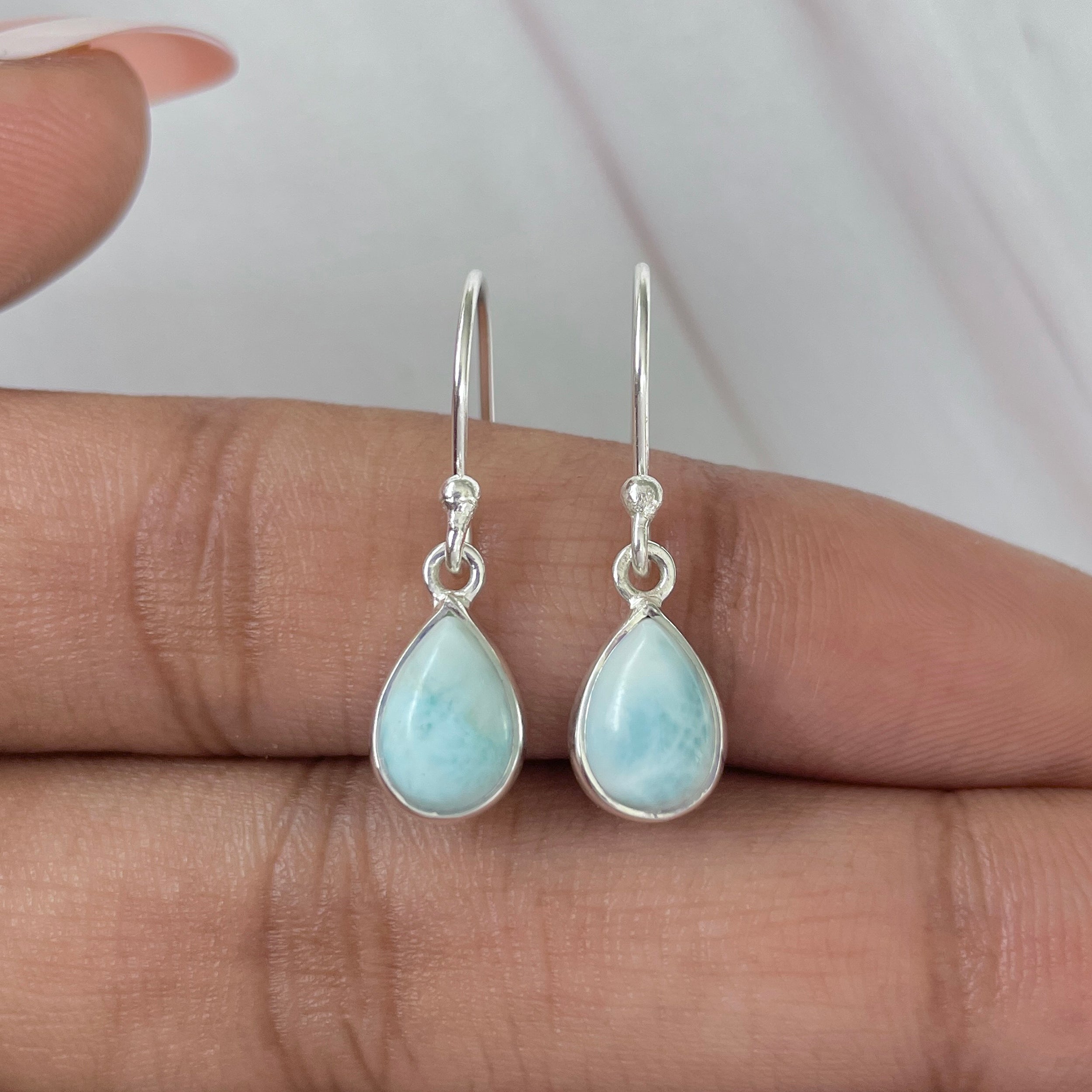 Larimar Earring-(LAR-E-799.)