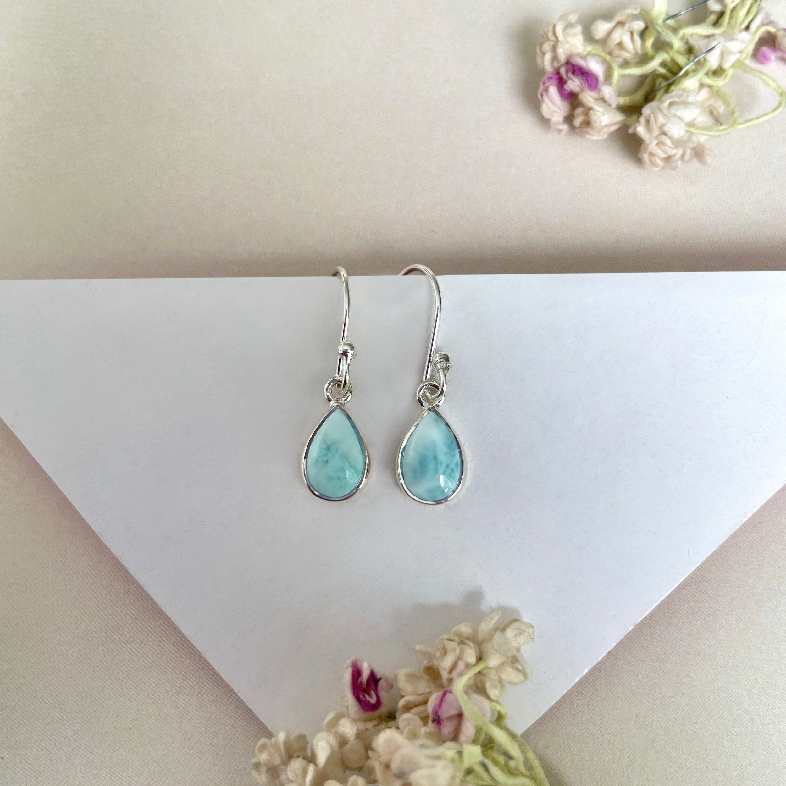 Larimar Earring-(LAR-E-799.)