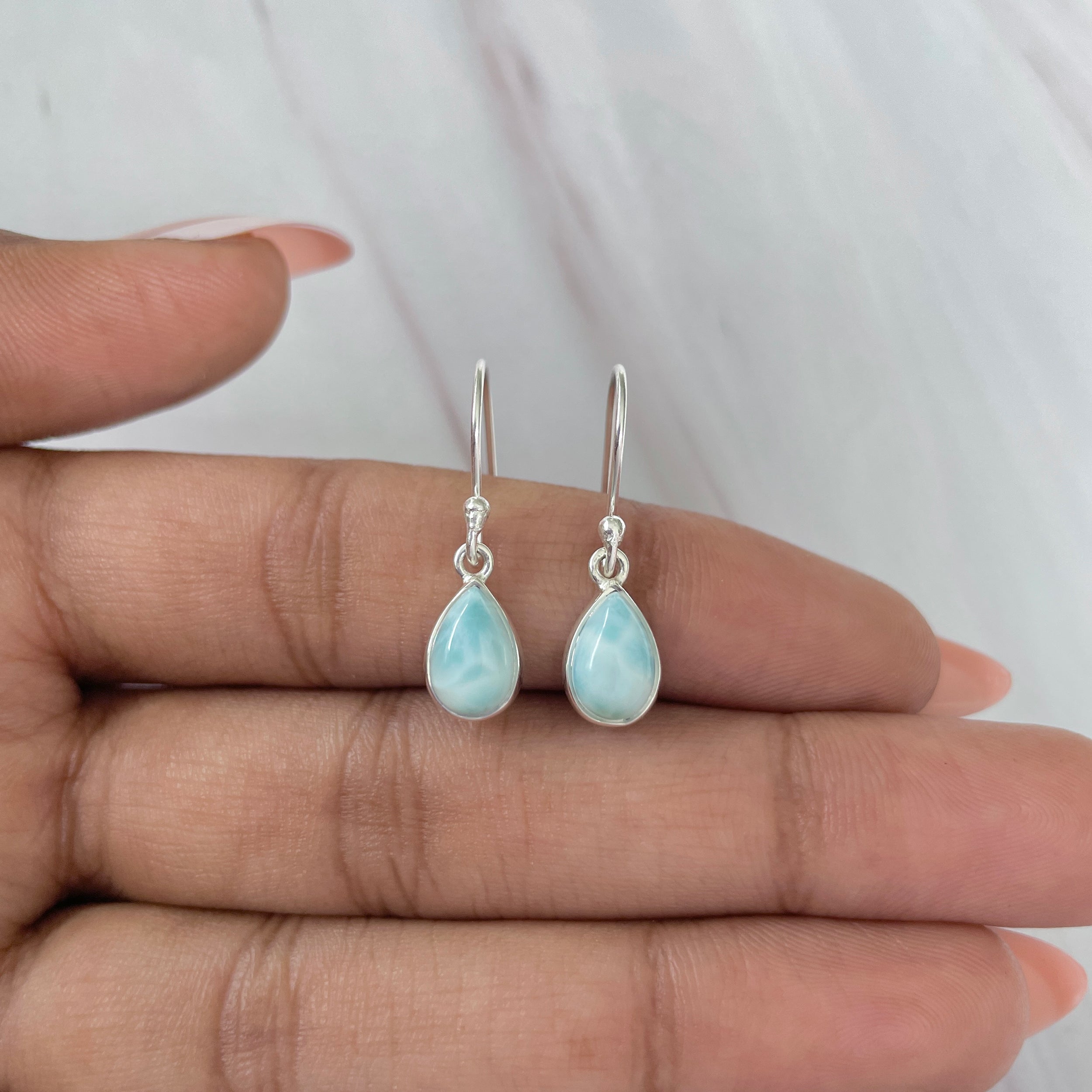 Larimar Earring-(LAR-E-801.)