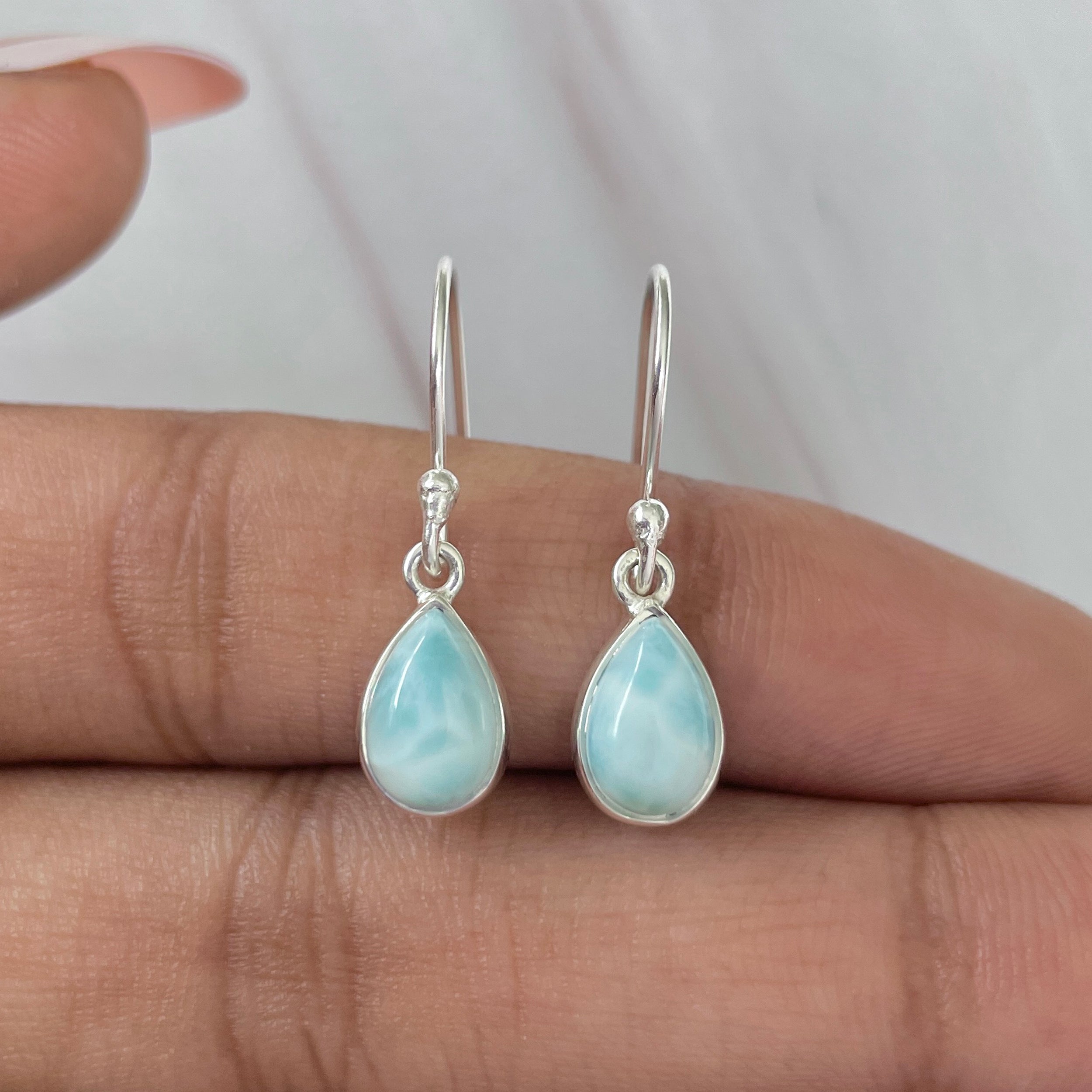 Larimar Earring-(LAR-E-801.)
