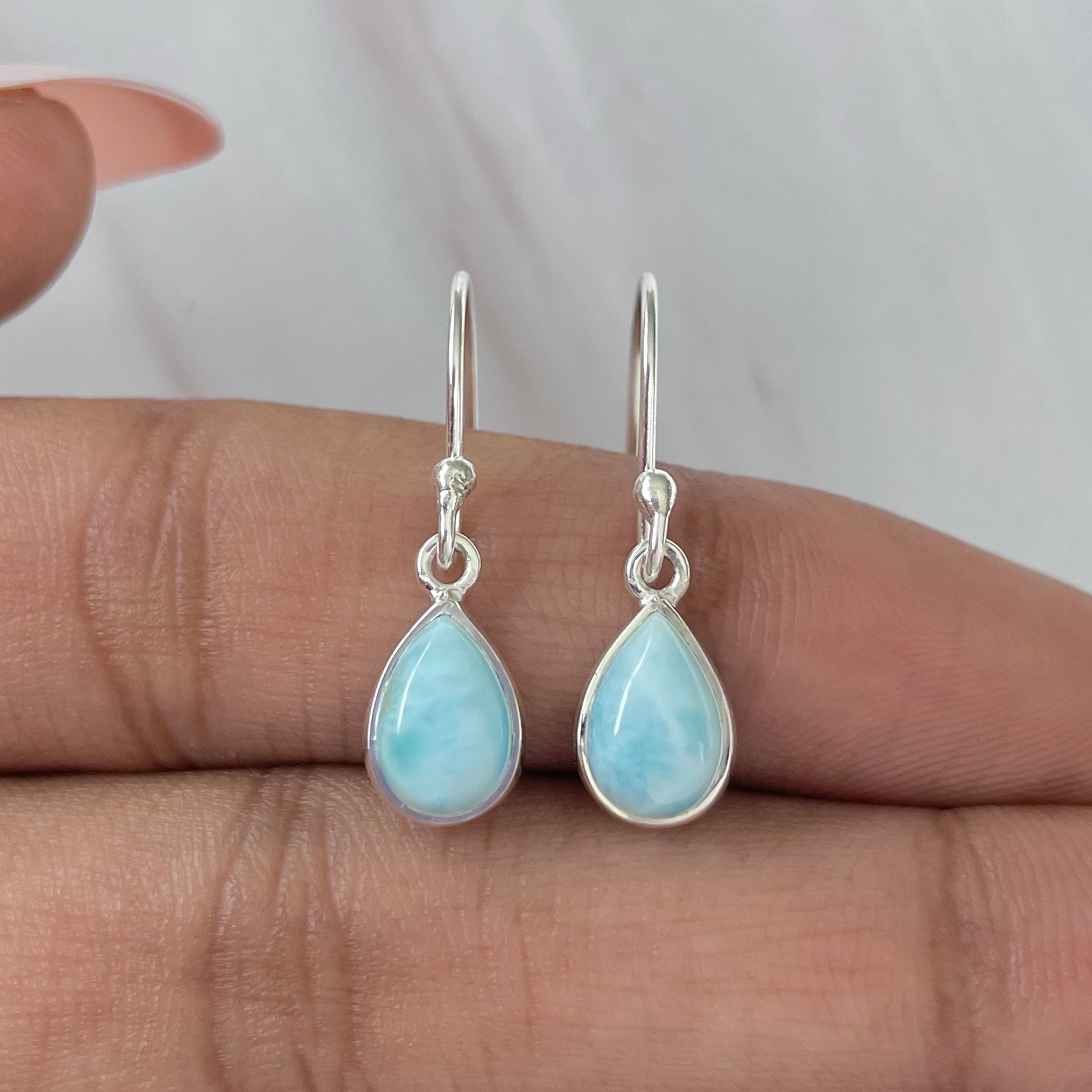 Larimar Earring-(LAR-E-804.)