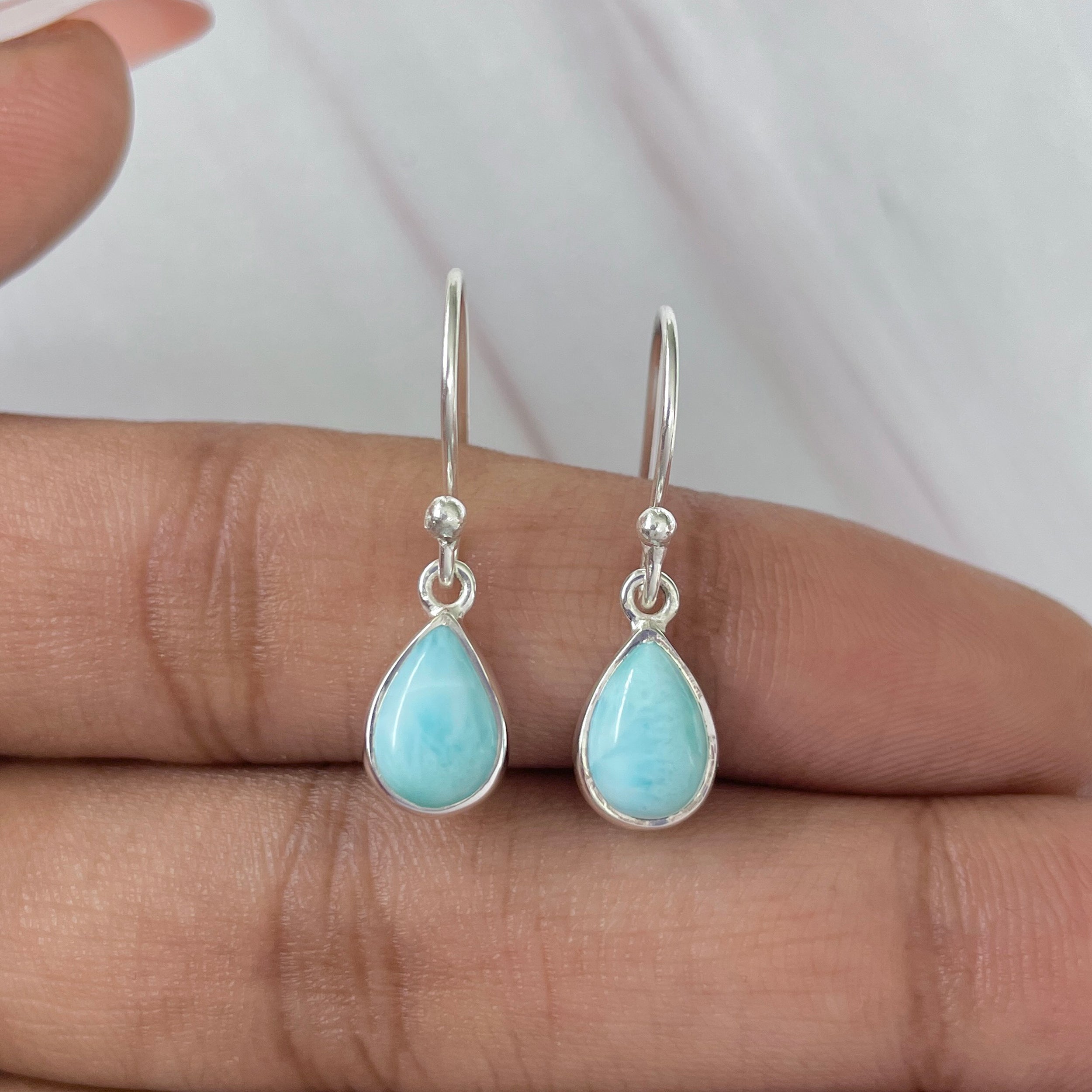 Larimar Earring-(LAR-E-806.)