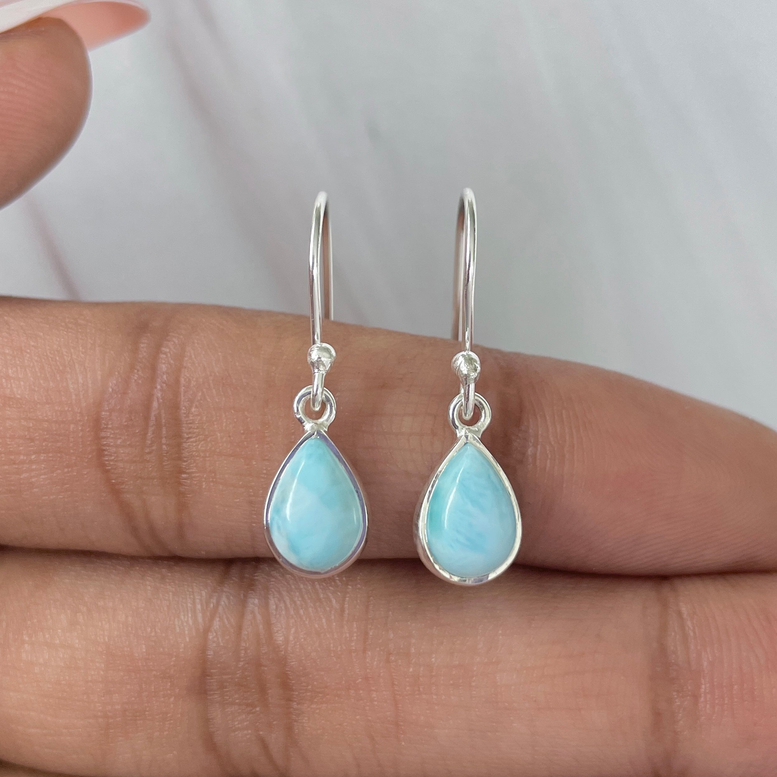 Larimar Earring-(LAR-E-808.)