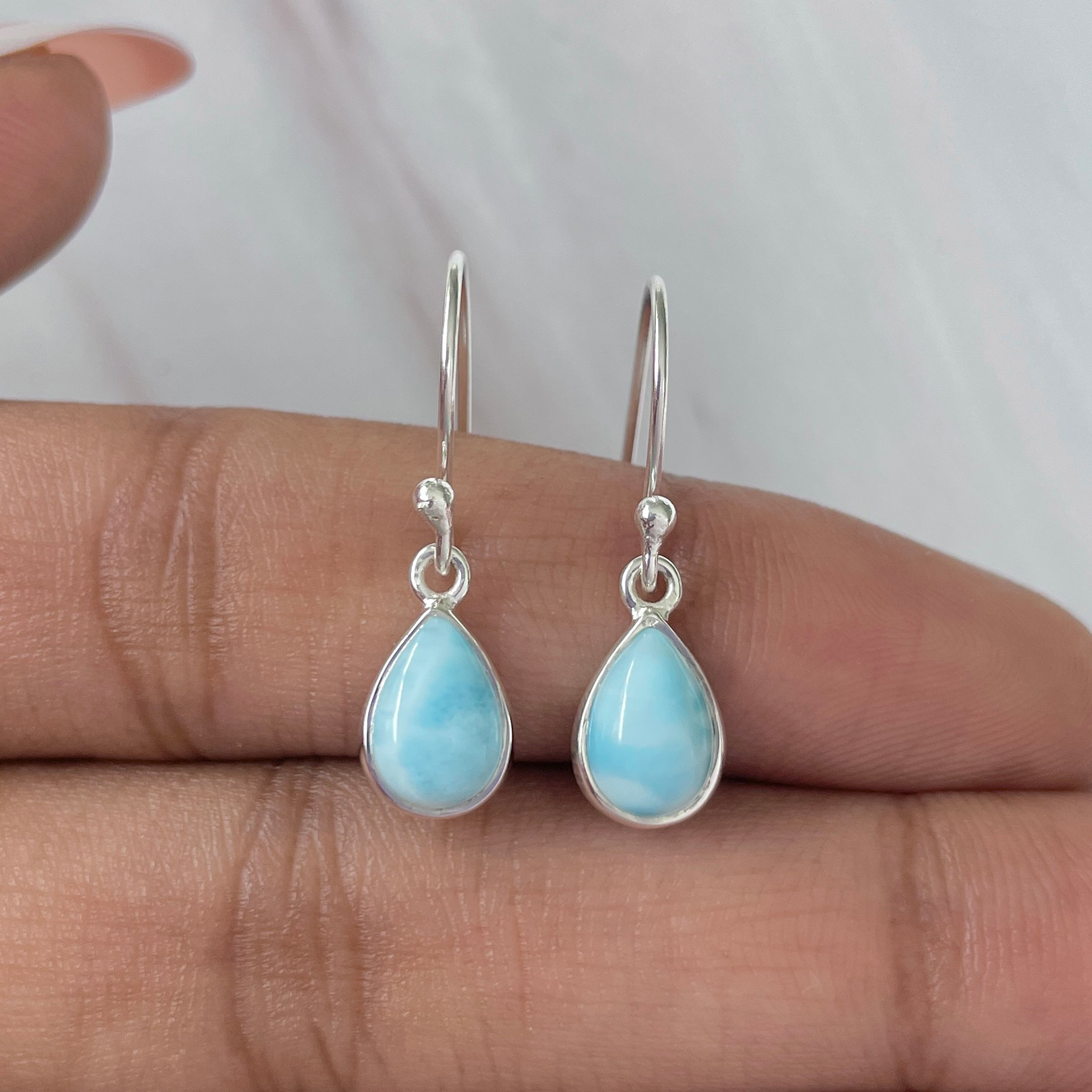 Larimar Earring-(LAR-E-809.)