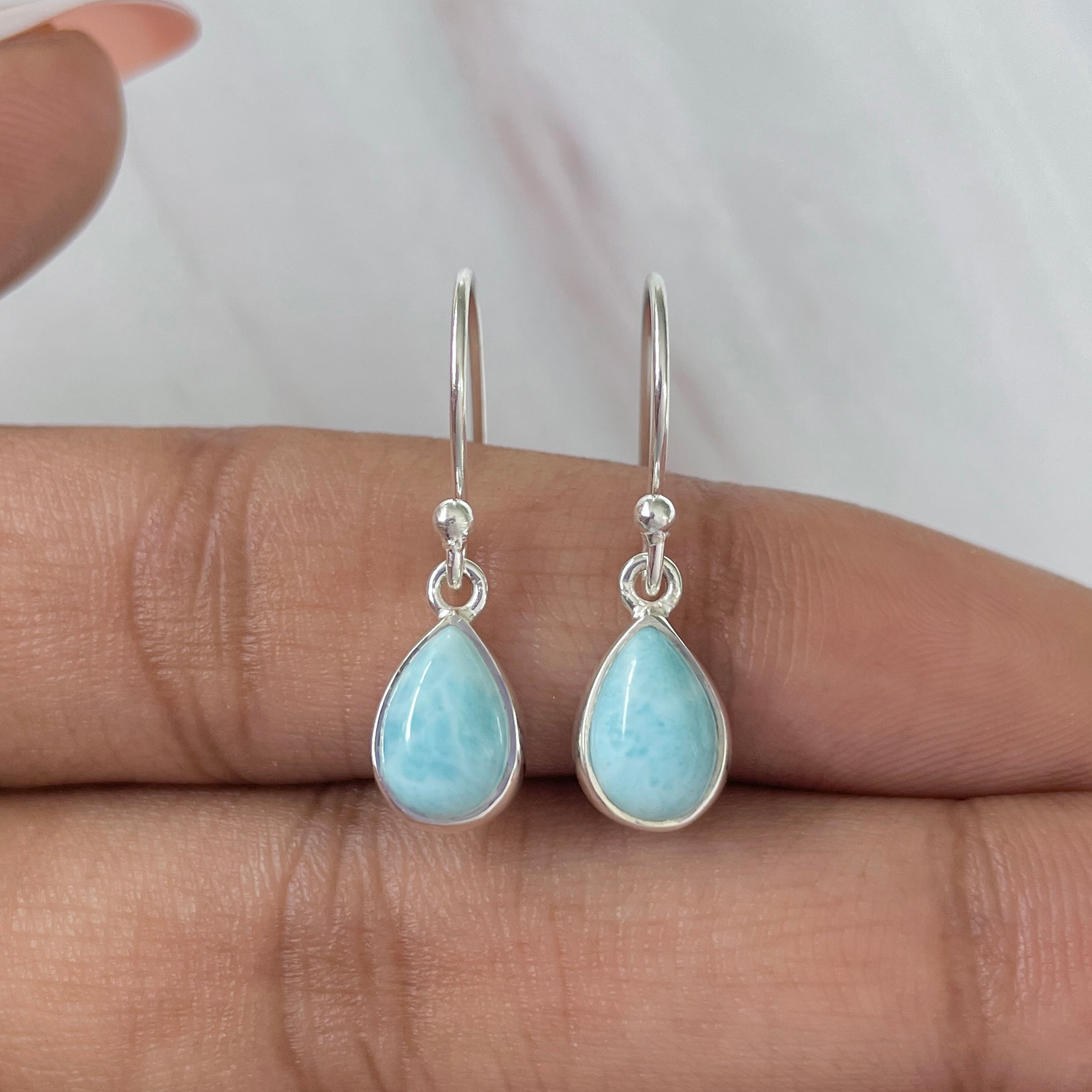 Larimar Earring-(LAR-E-810.)