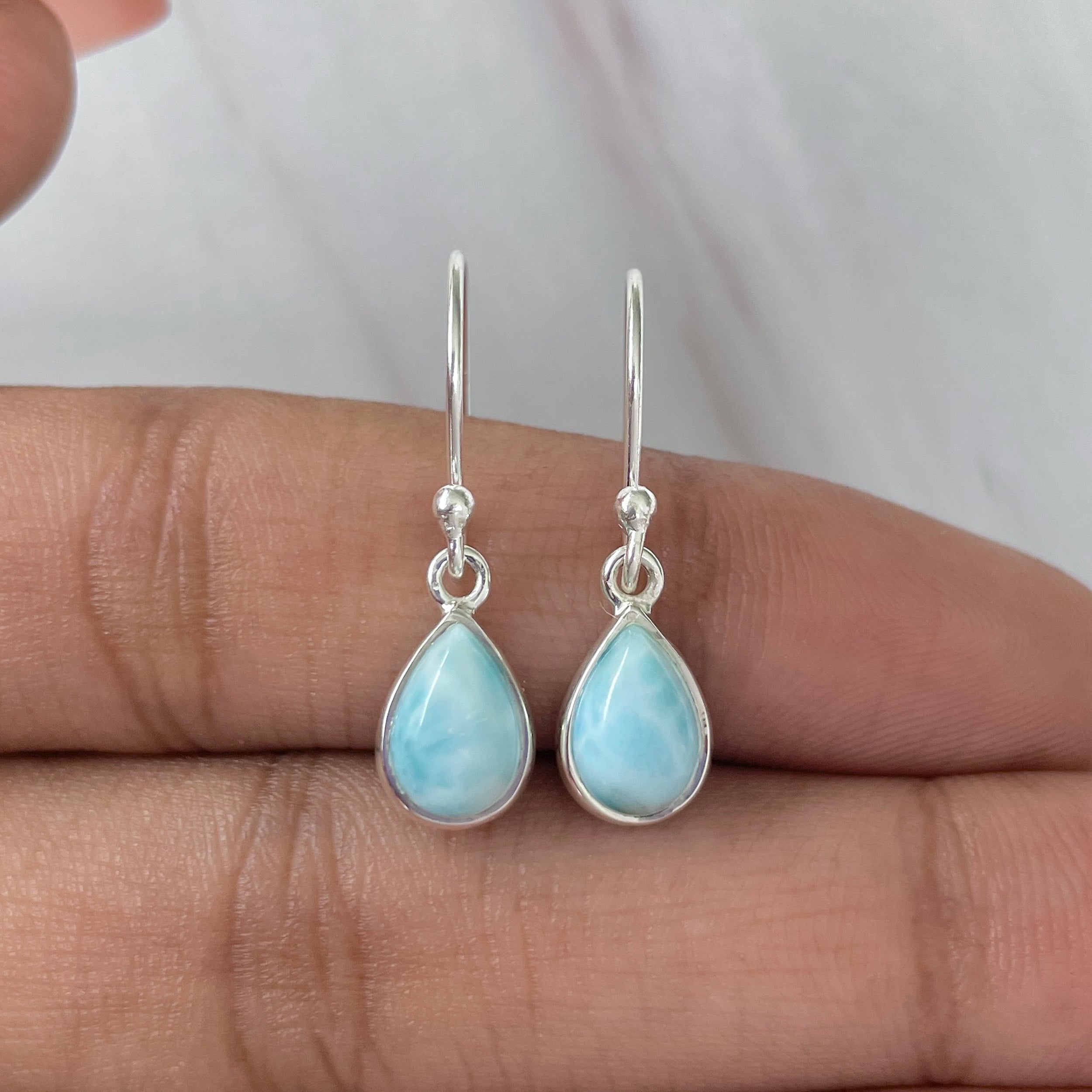Larimar Earring-(LAR-E-811.)