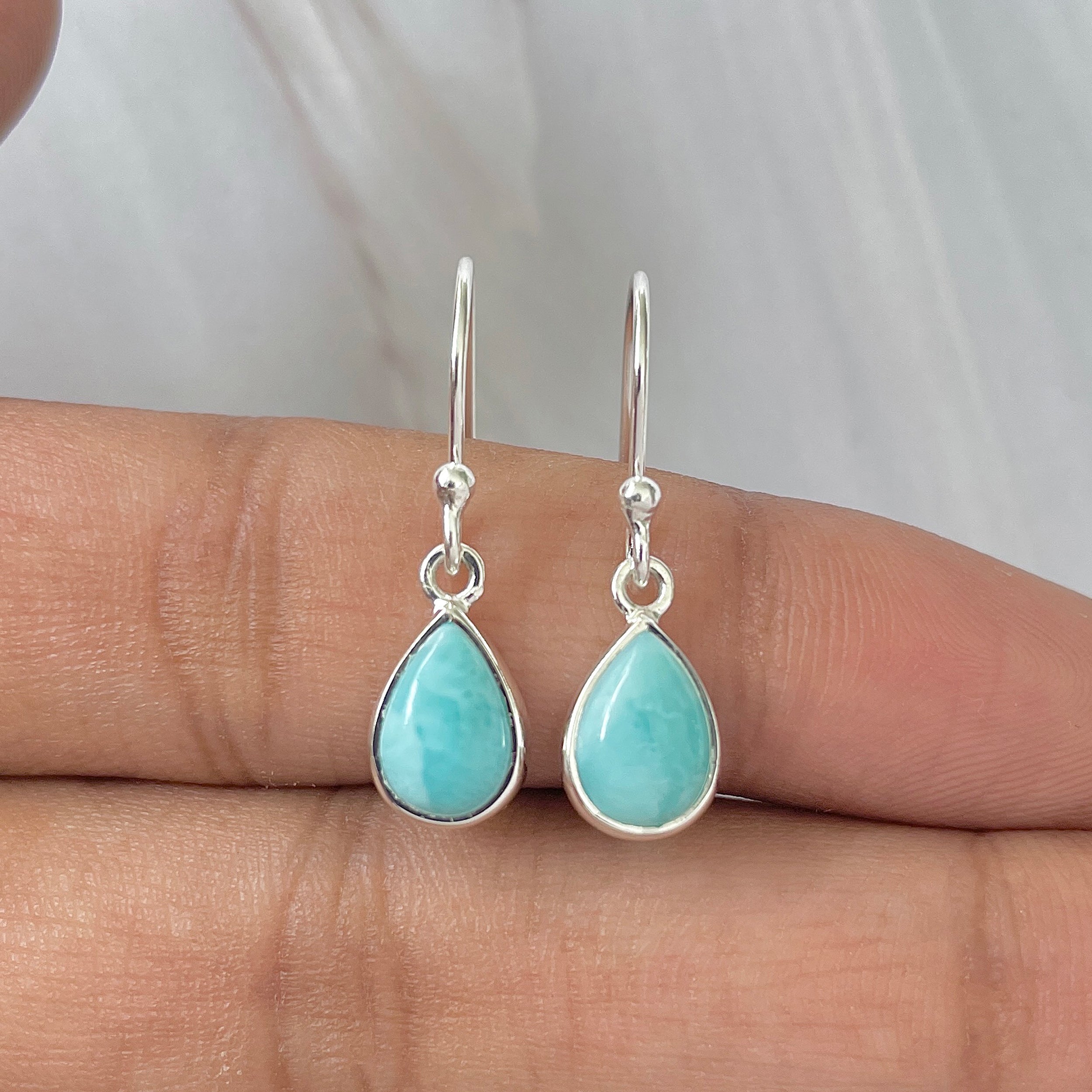 Larimar Earring-(LAR-E-812.)