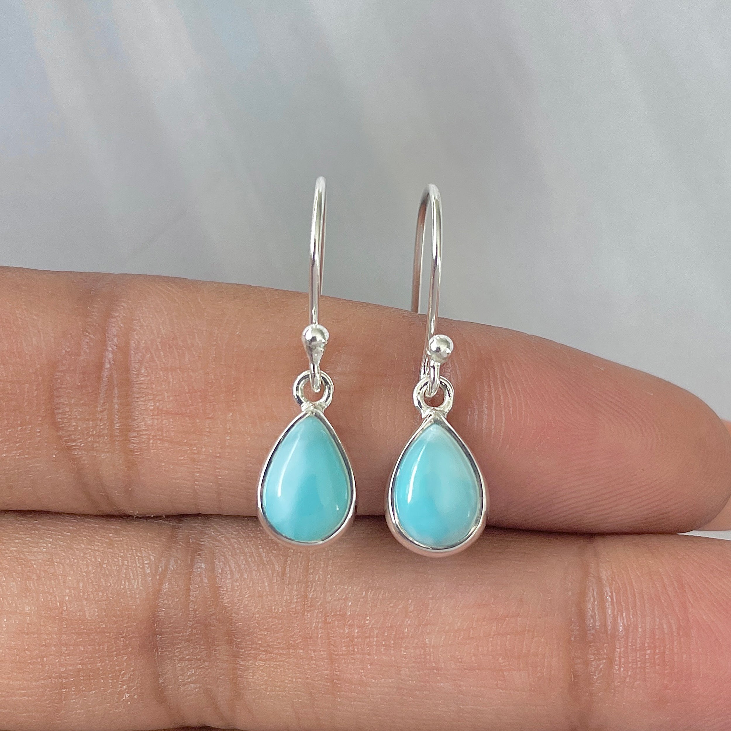 Larimar Earring-(LAR-E-814.)
