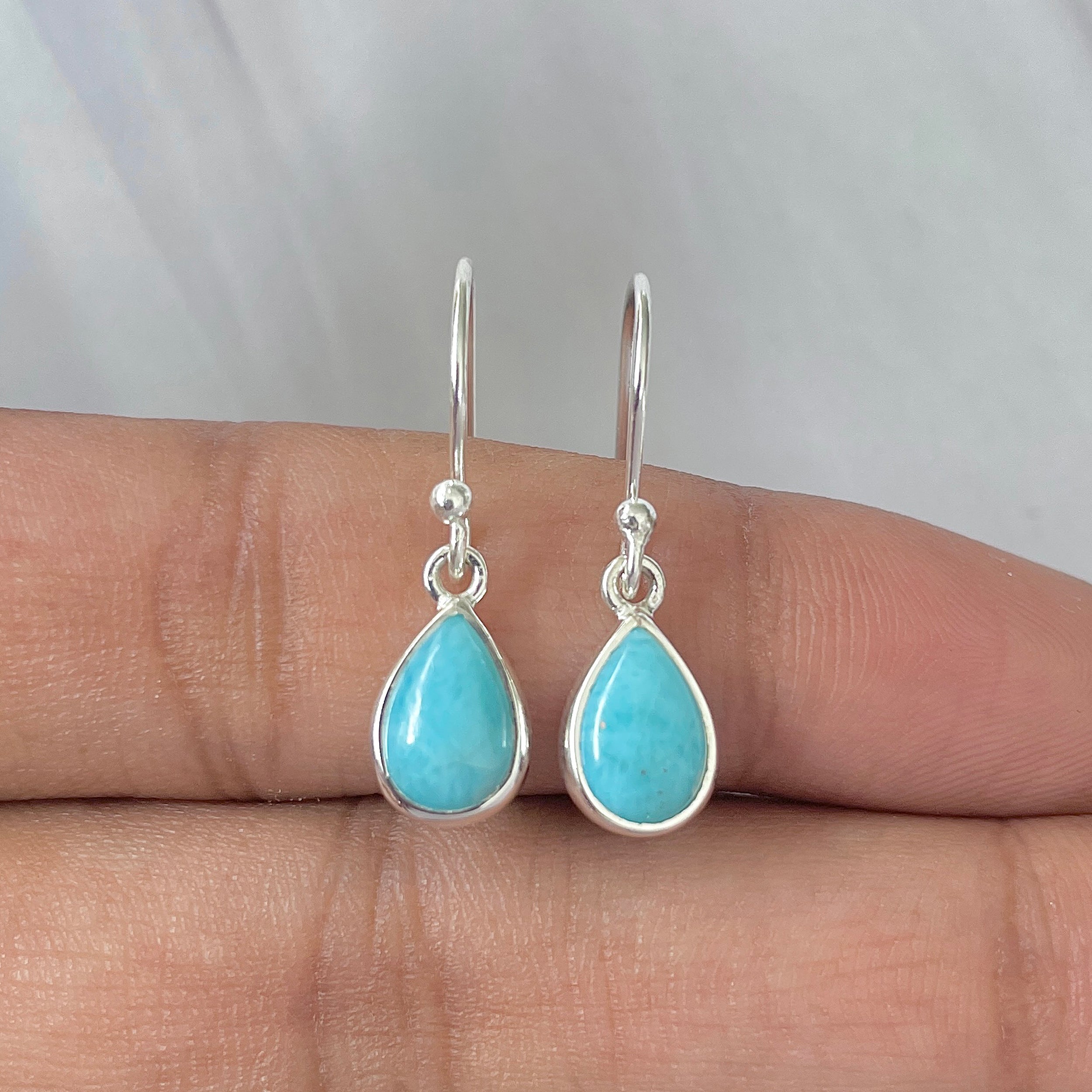 Larimar Earring-(LAR-E-815.)