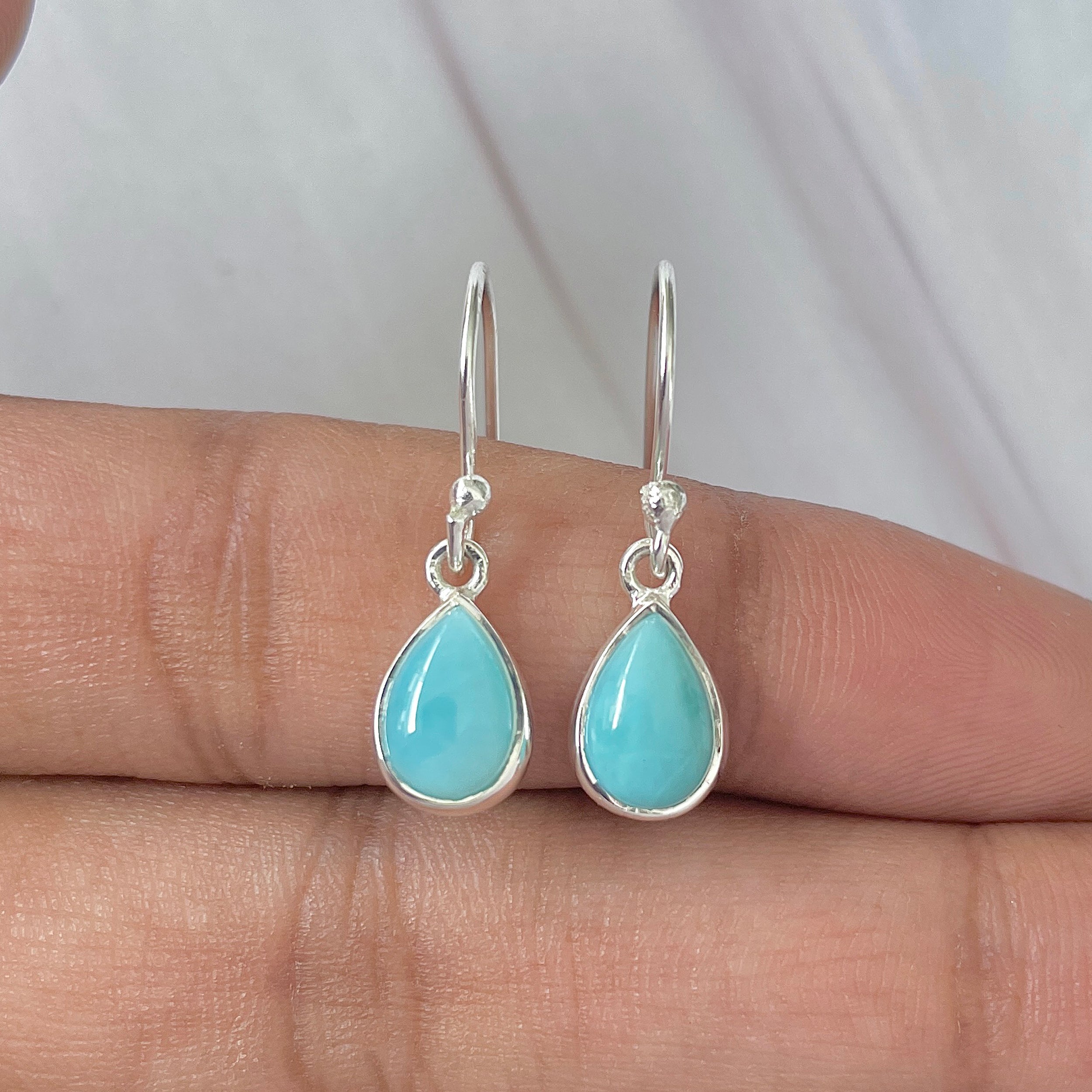 Larimar Earring-(LAR-E-816.)