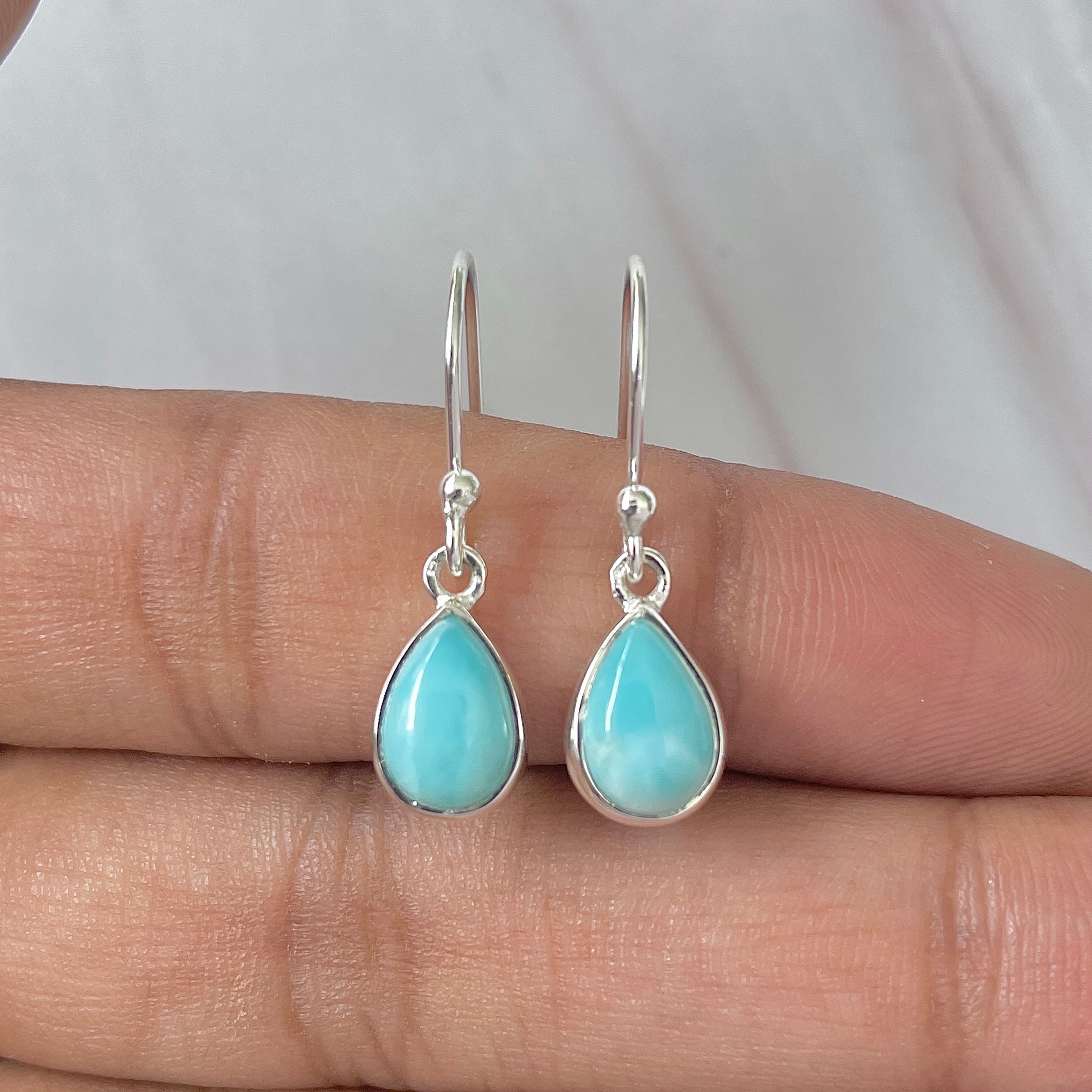 Larimar Earring-(LAR-E-817.)