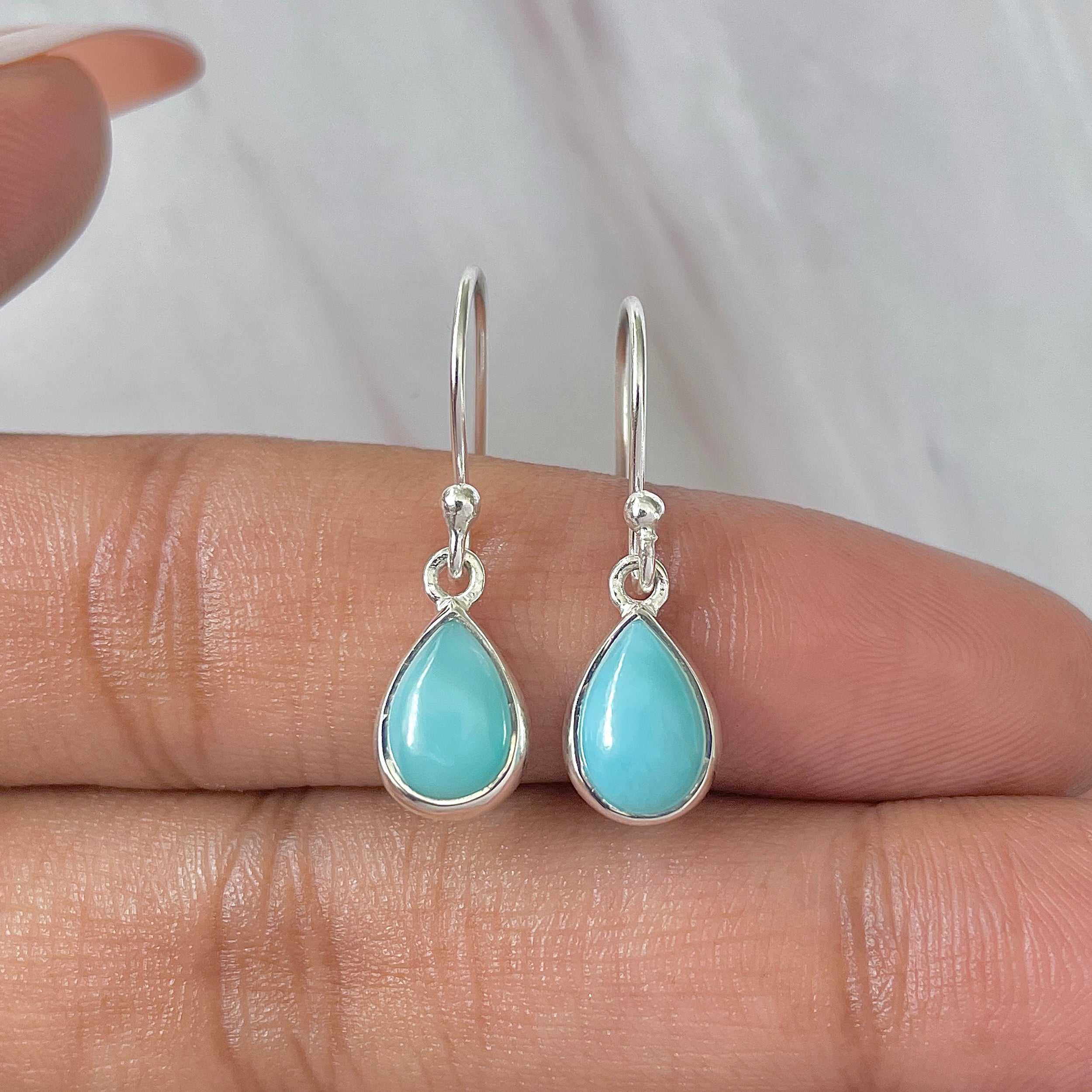 Larimar Earring-(LAR-E-820.)