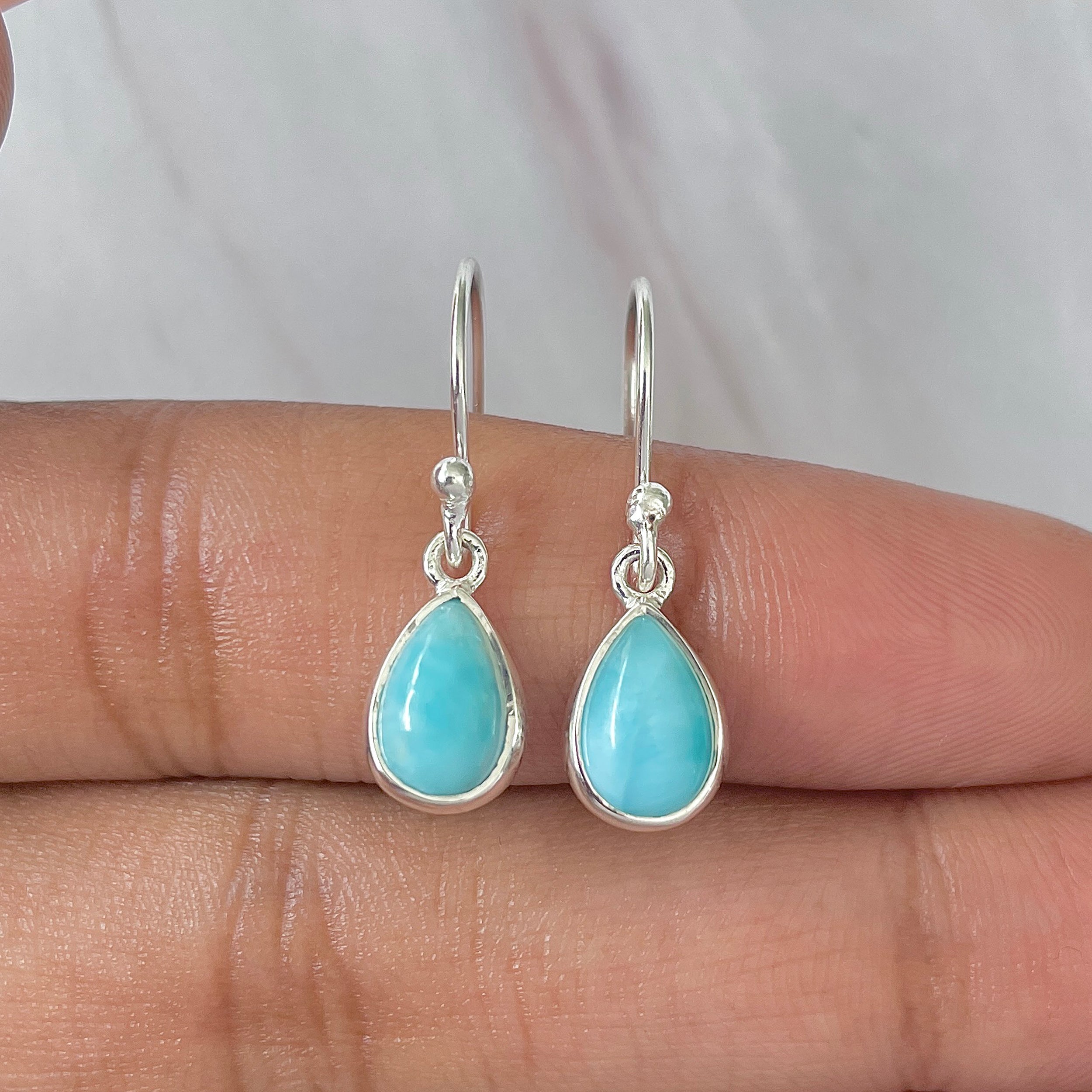 Larimar Earring-(LAR-E-821.)