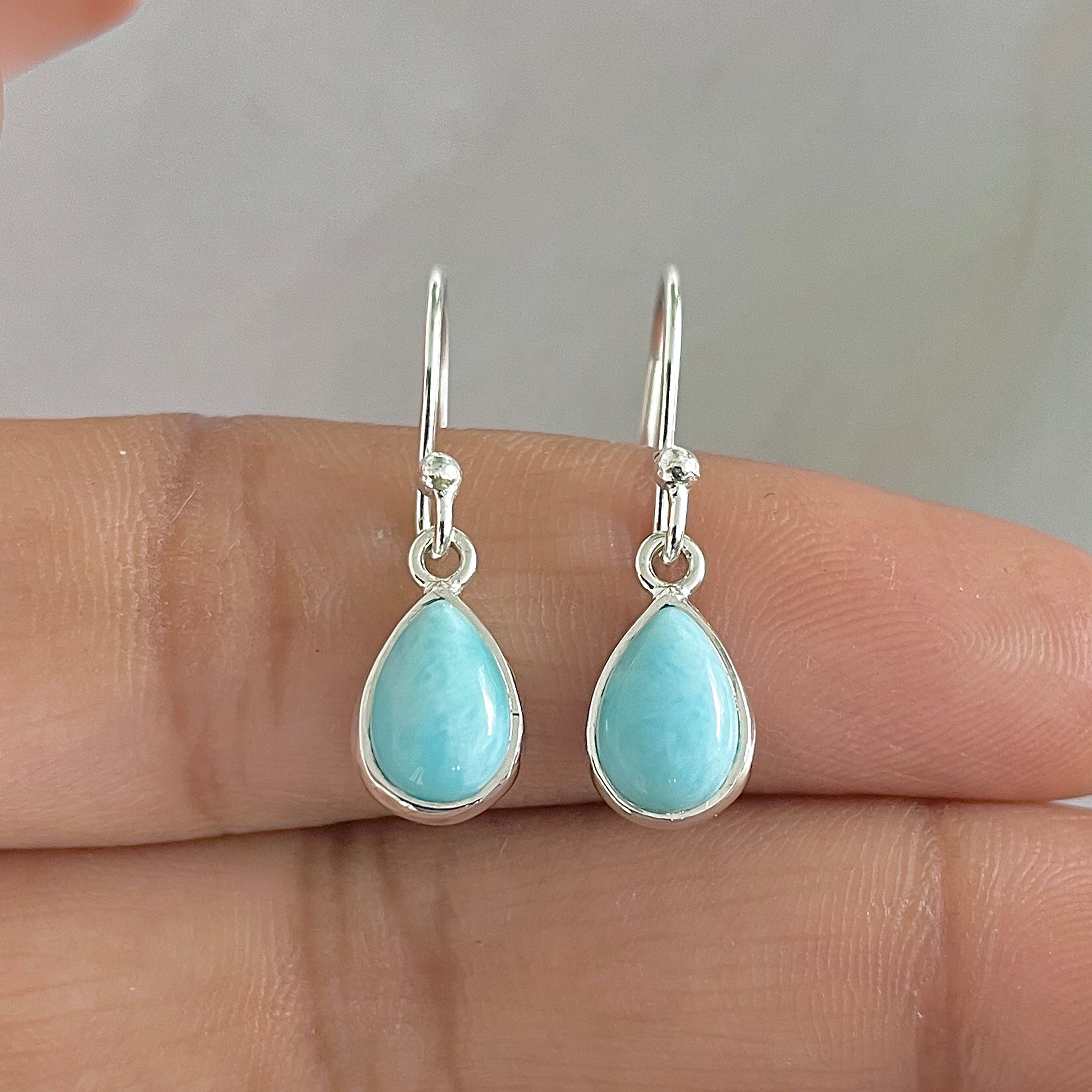 Larimar Earring-(LAR-E-823.)