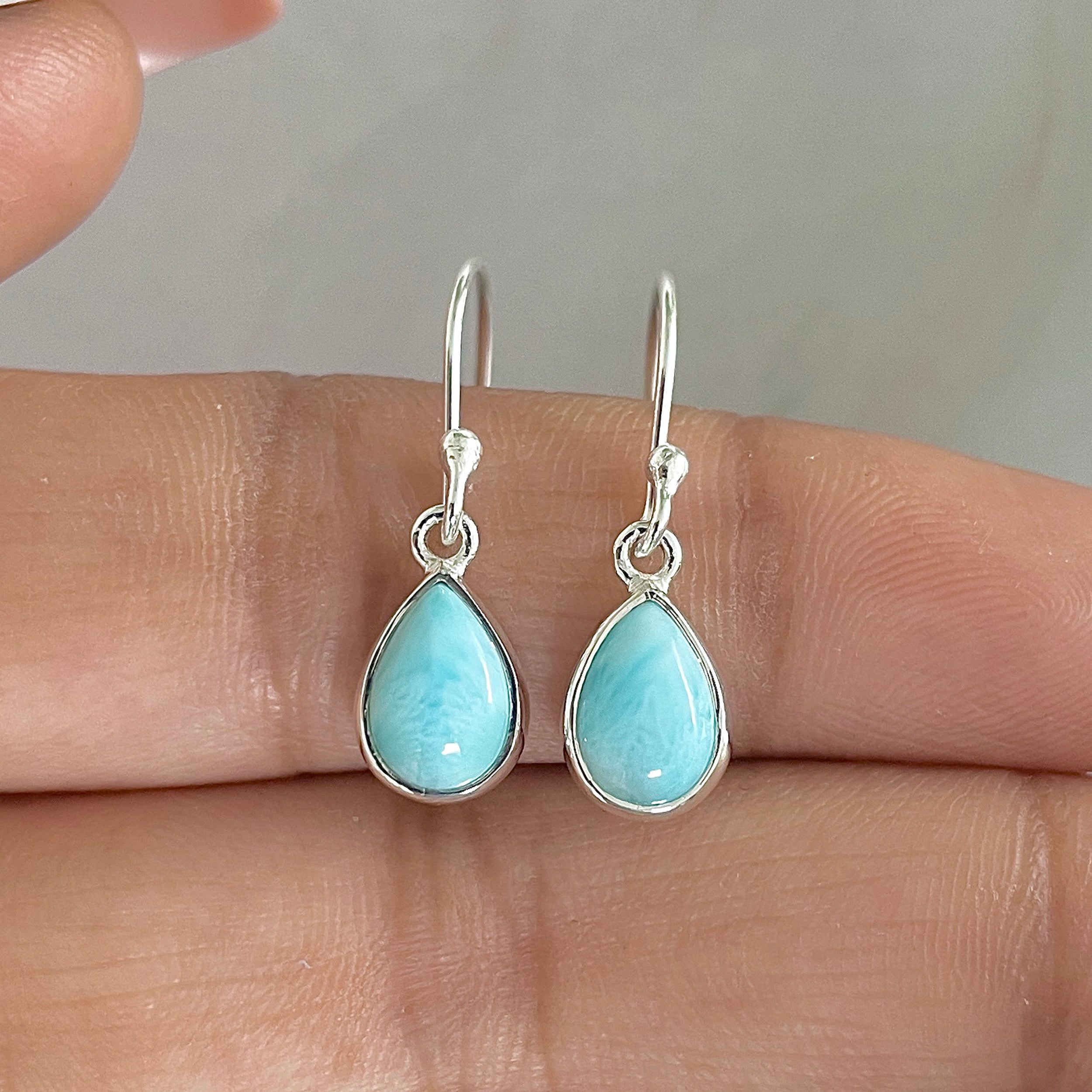 Larimar Earring-(LAR-E-824.)