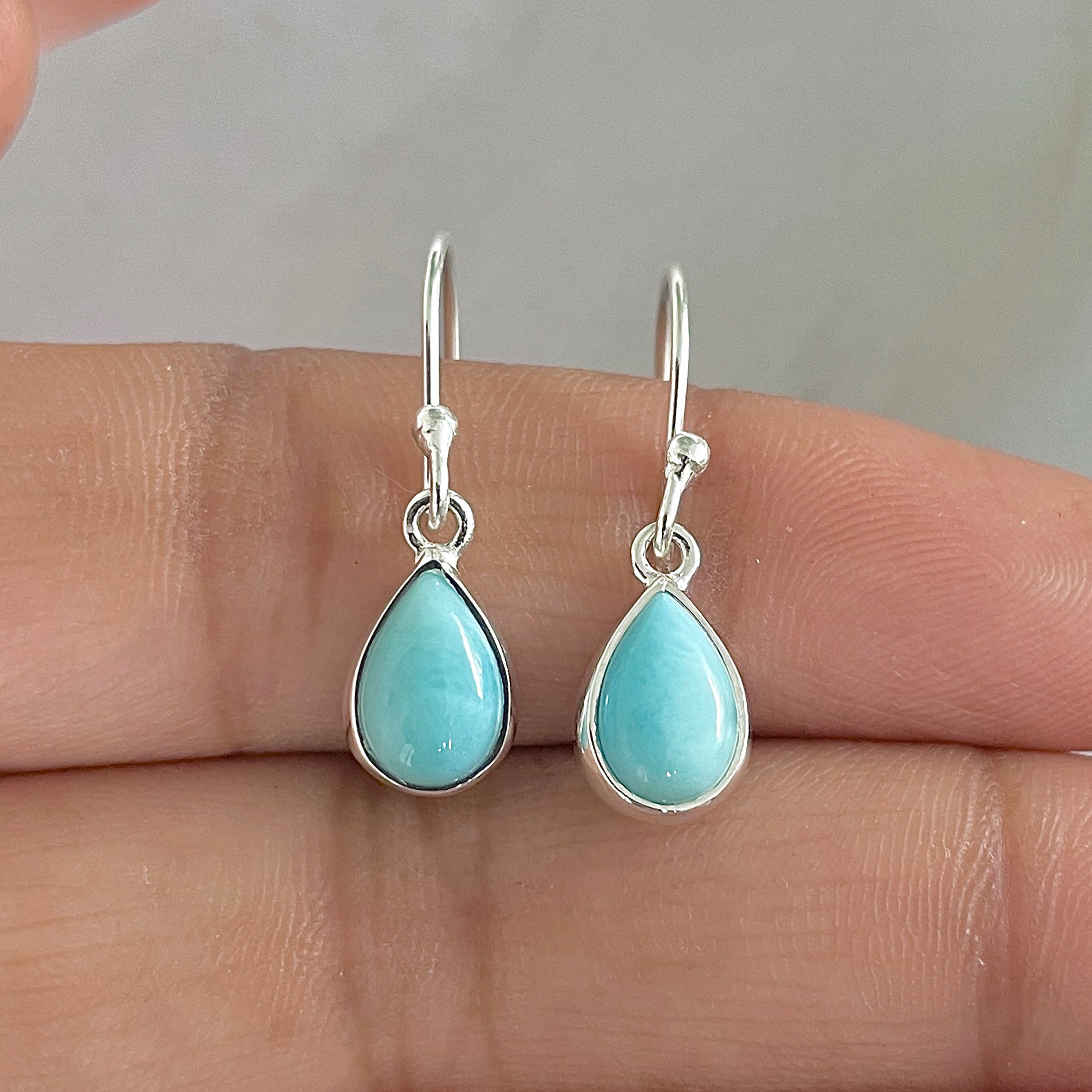 Larimar Earring-(LAR-E-826.)