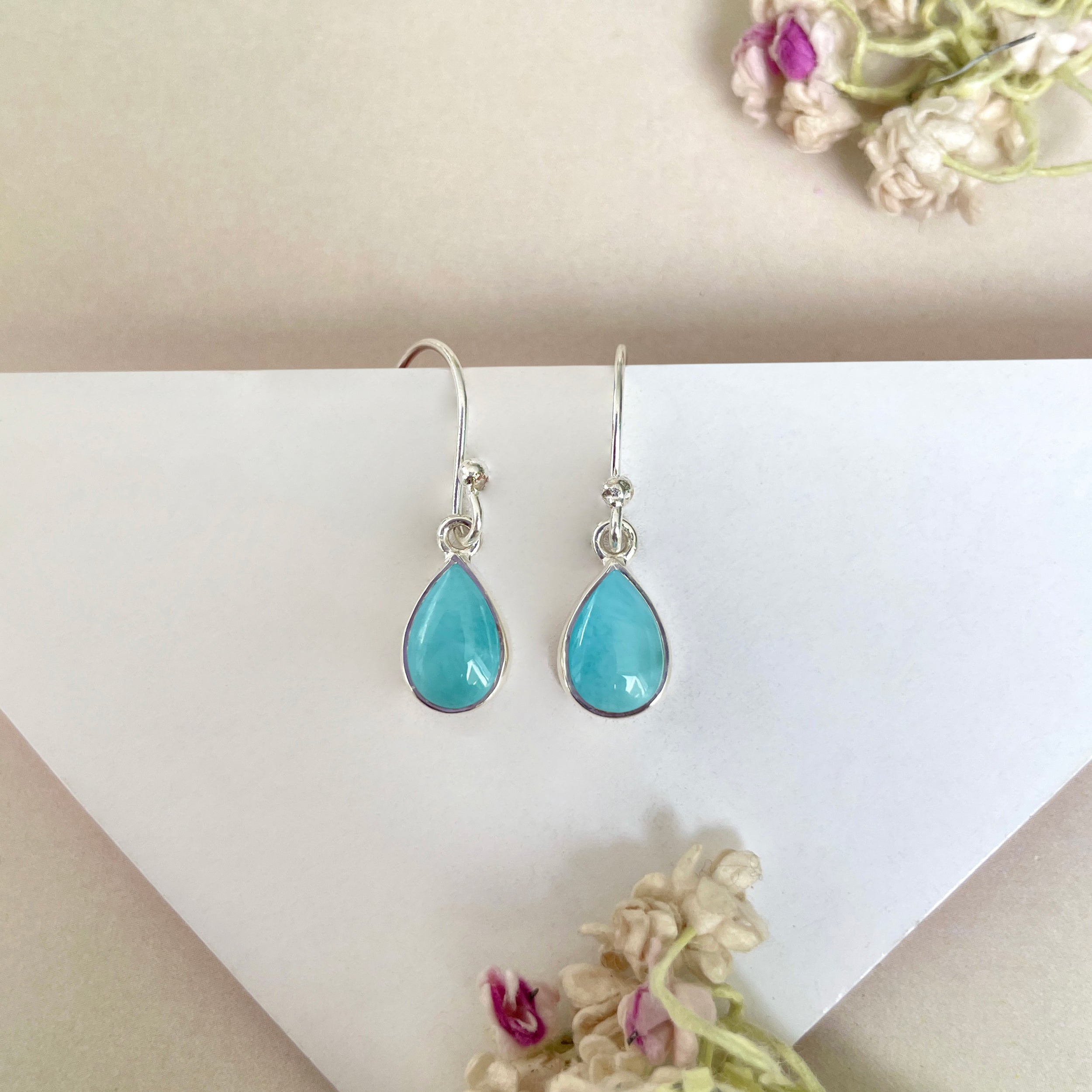 Larimar Earring-(LAR-E-826.)