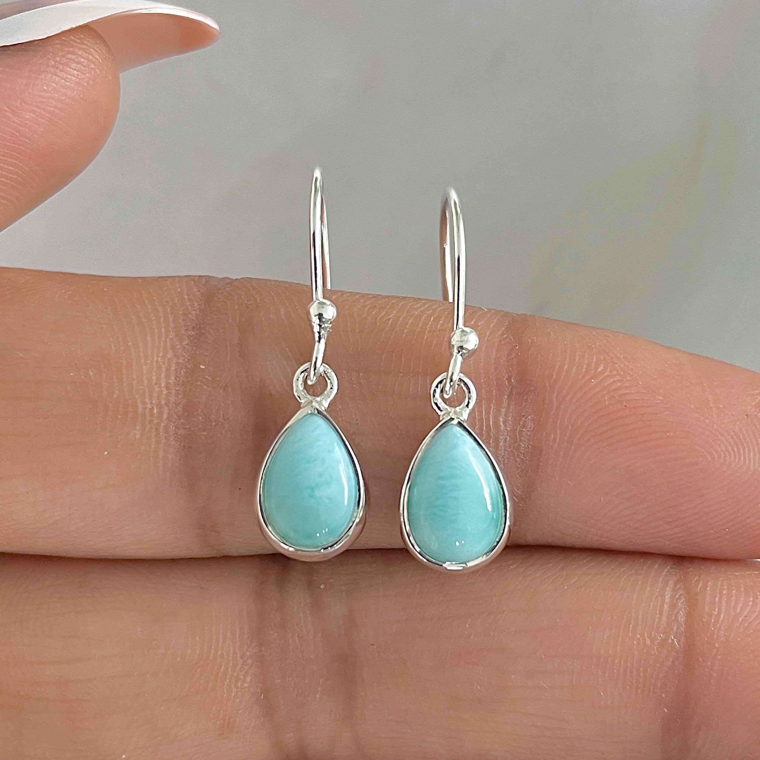 Larimar Earring-(LAR-E-827.)