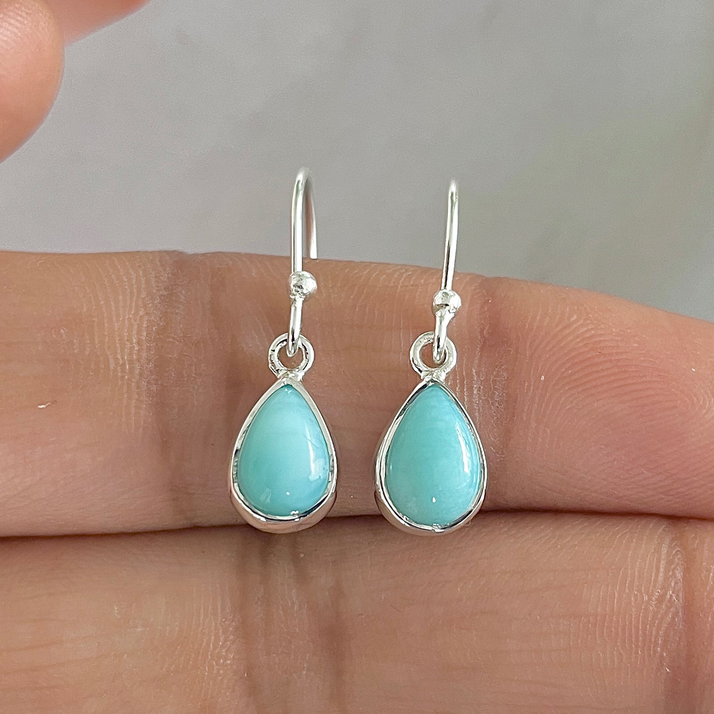Larimar Earring-(LAR-E-828.)