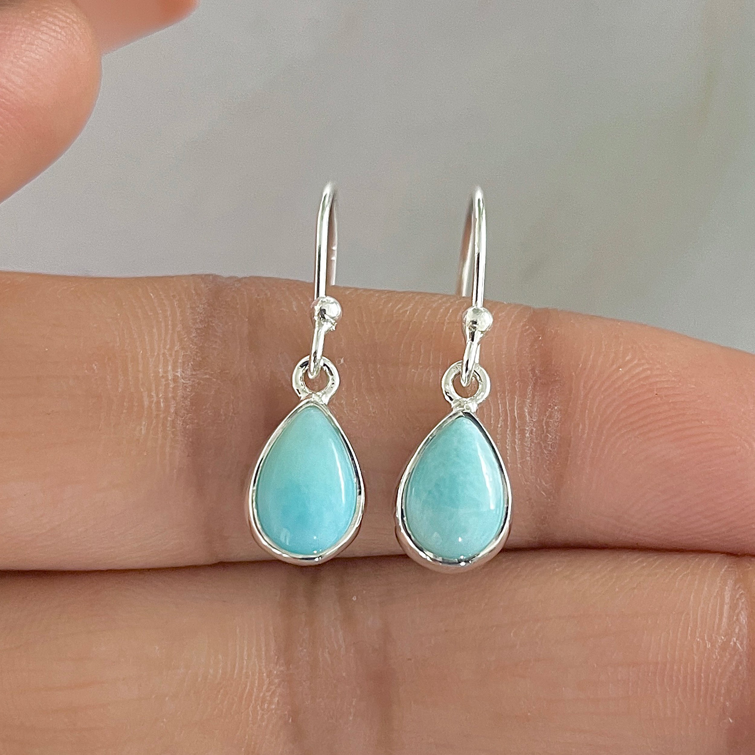Larimar Earring-(LAR-E-829.)