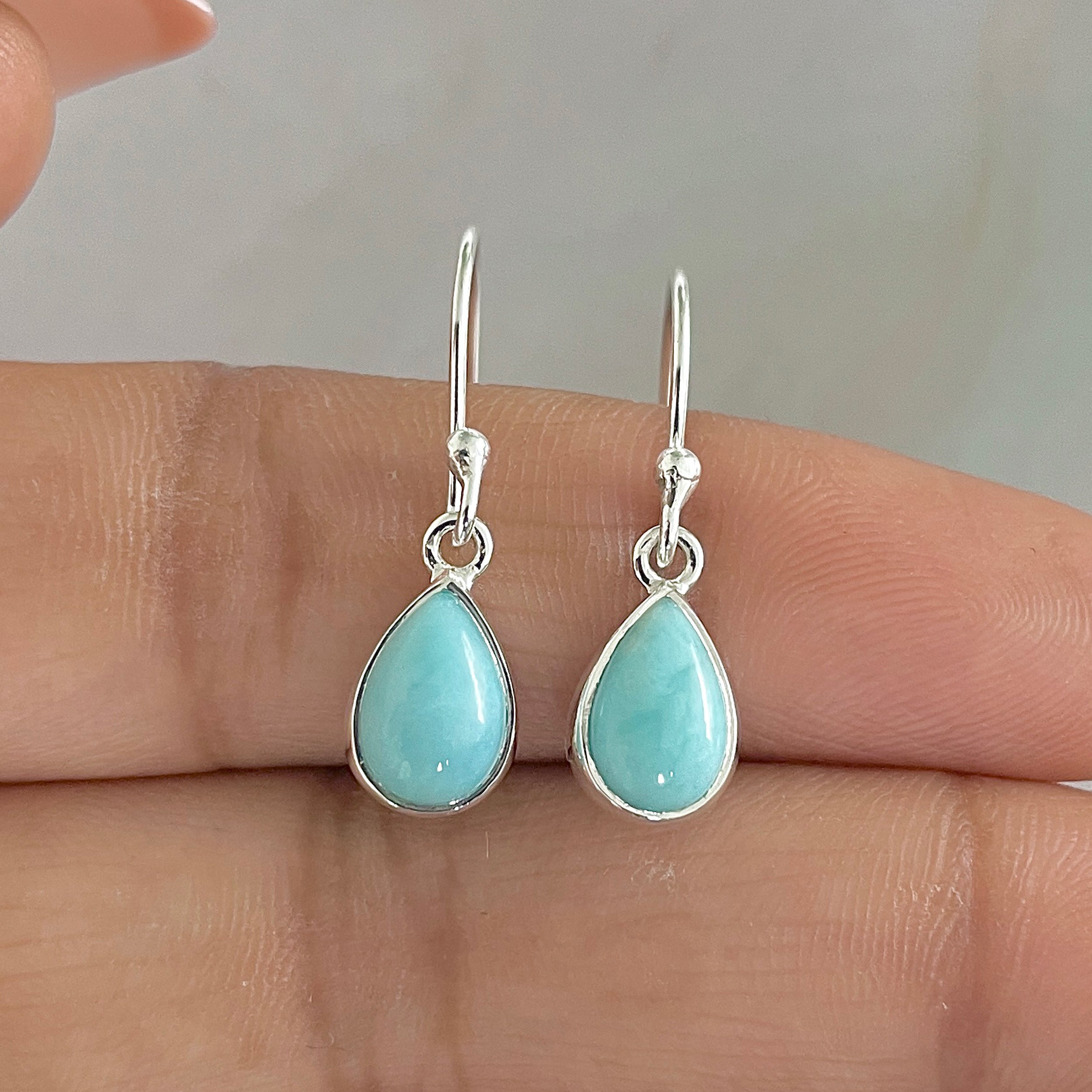 Larimar Earring-(LAR-E-831.)