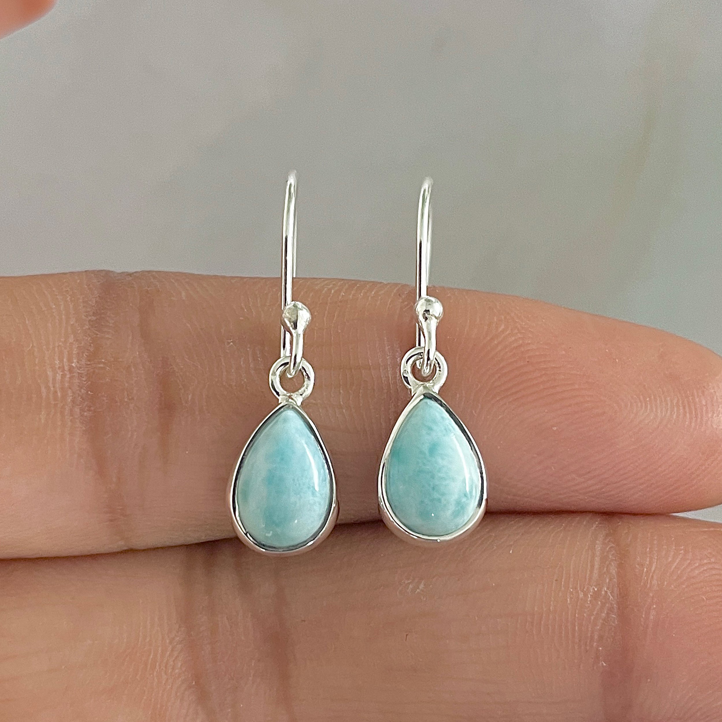 Larimar Earring-(LAR-E-833.)