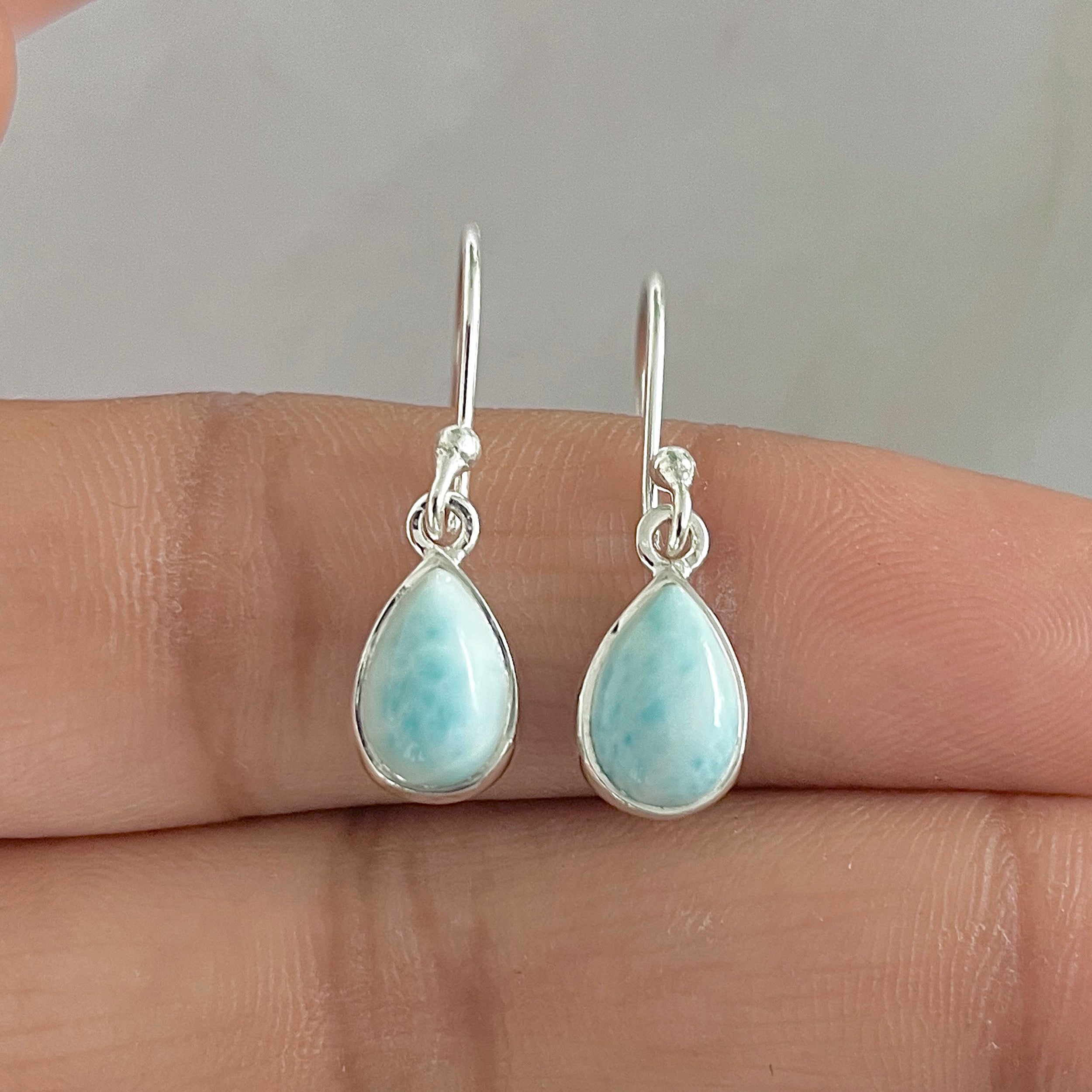 Larimar Earring-(LAR-E-834.)
